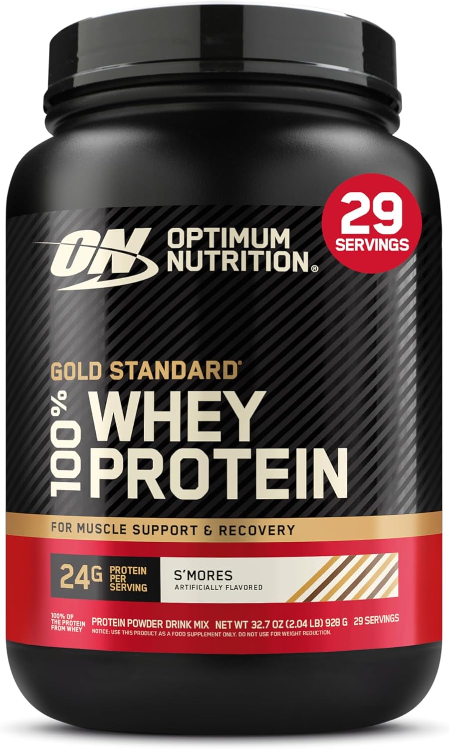 Optimum Nutrition New Flavor Gold Standard 100% Whey Protein Powder, S'Mores, 2