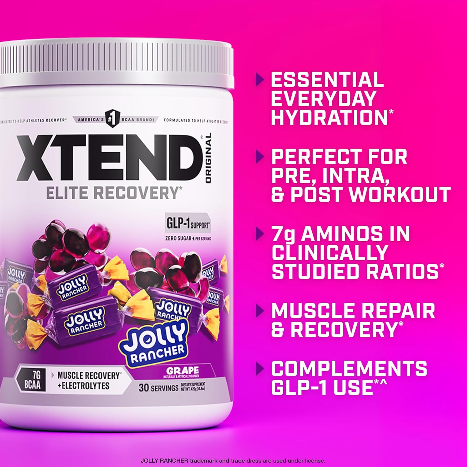 Xtend Original BCAA Powder, 7g BCAAs and 2.5g L-Glutamine for Muscle Recovery - View 3