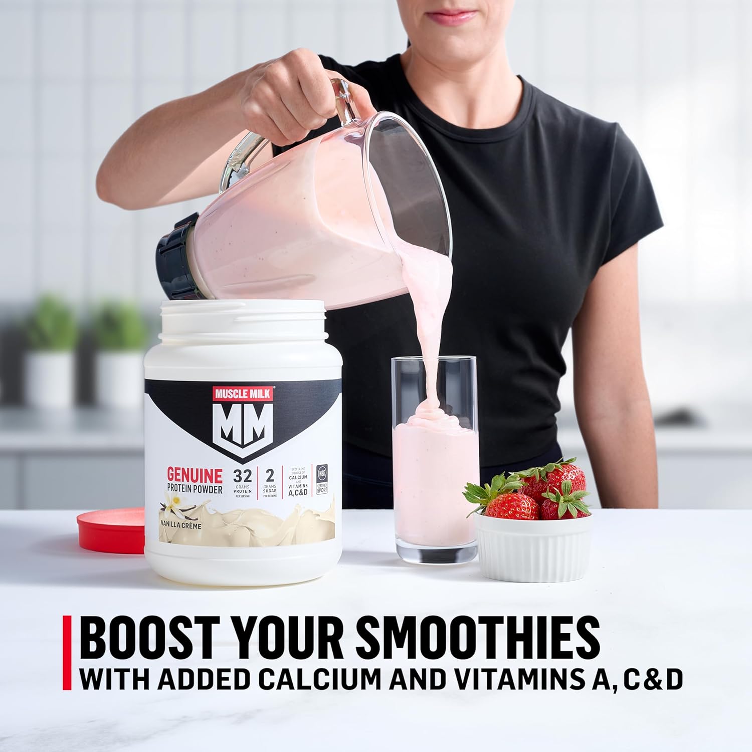 Muscle Milk Genuine Protein Powder, Chocolate, 4.94 Pound, 32 Servings, 32g - View 6