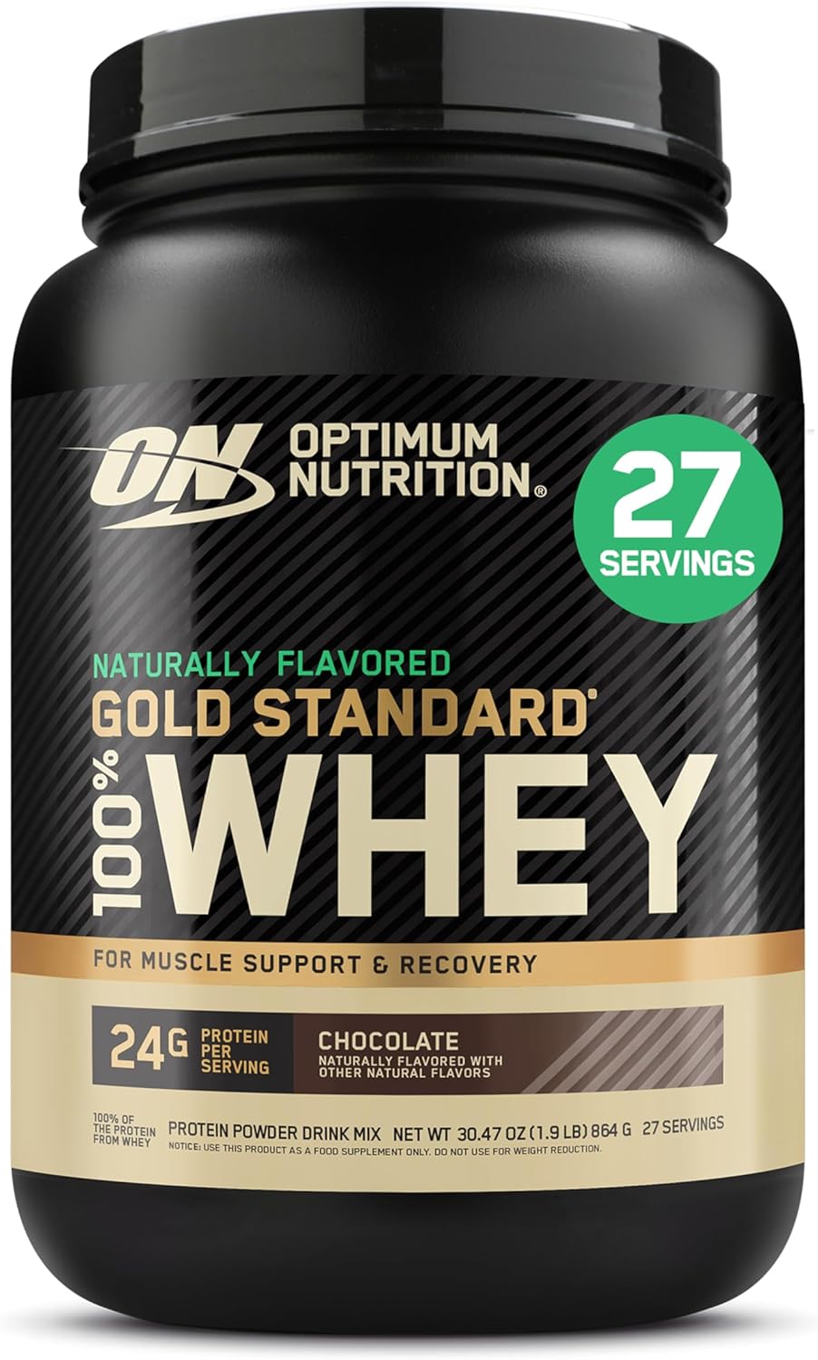 Optimum Nutrition Gold Standard 100% Whey Protein Powder, Naturally Flavored