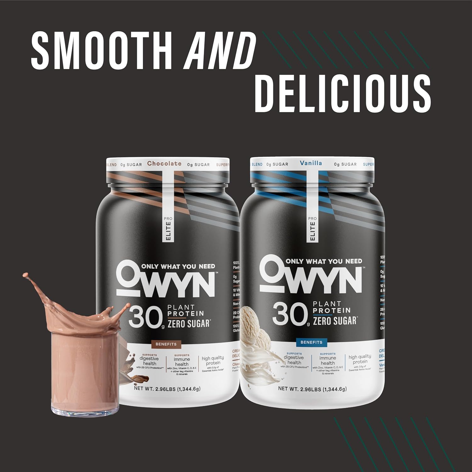 OWYN Only What You Need Pro Elite Vanilla Flavored Protein Powder, 32g Protein, - View 5