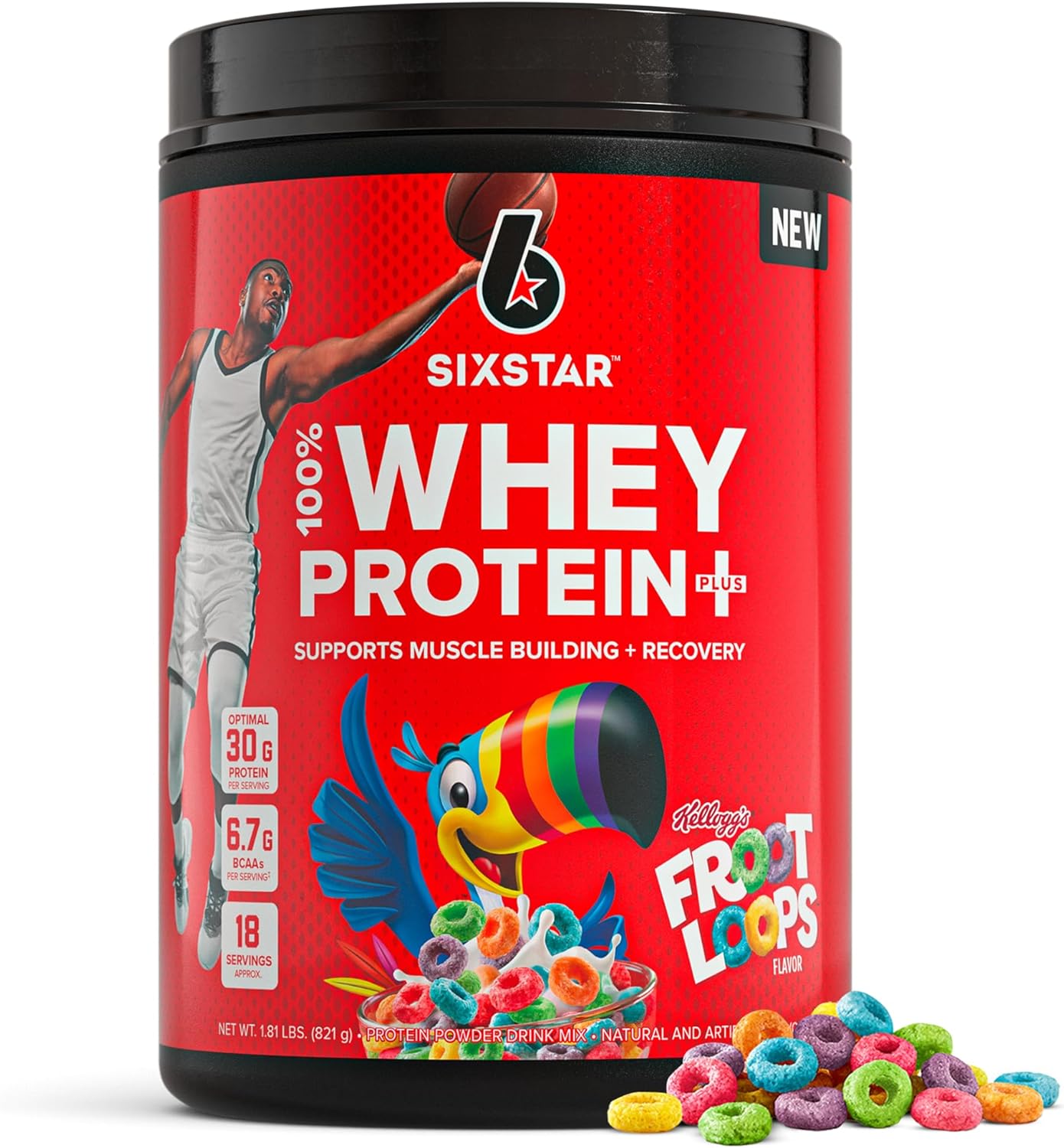 Six Star Whey Protein Powder Plus - Muscle Building & Recovery Formula with