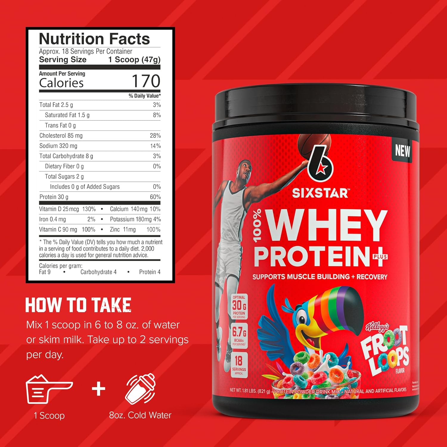 Six Star Whey Protein Powder Plus - Muscle Building & Recovery Formula with - View 5