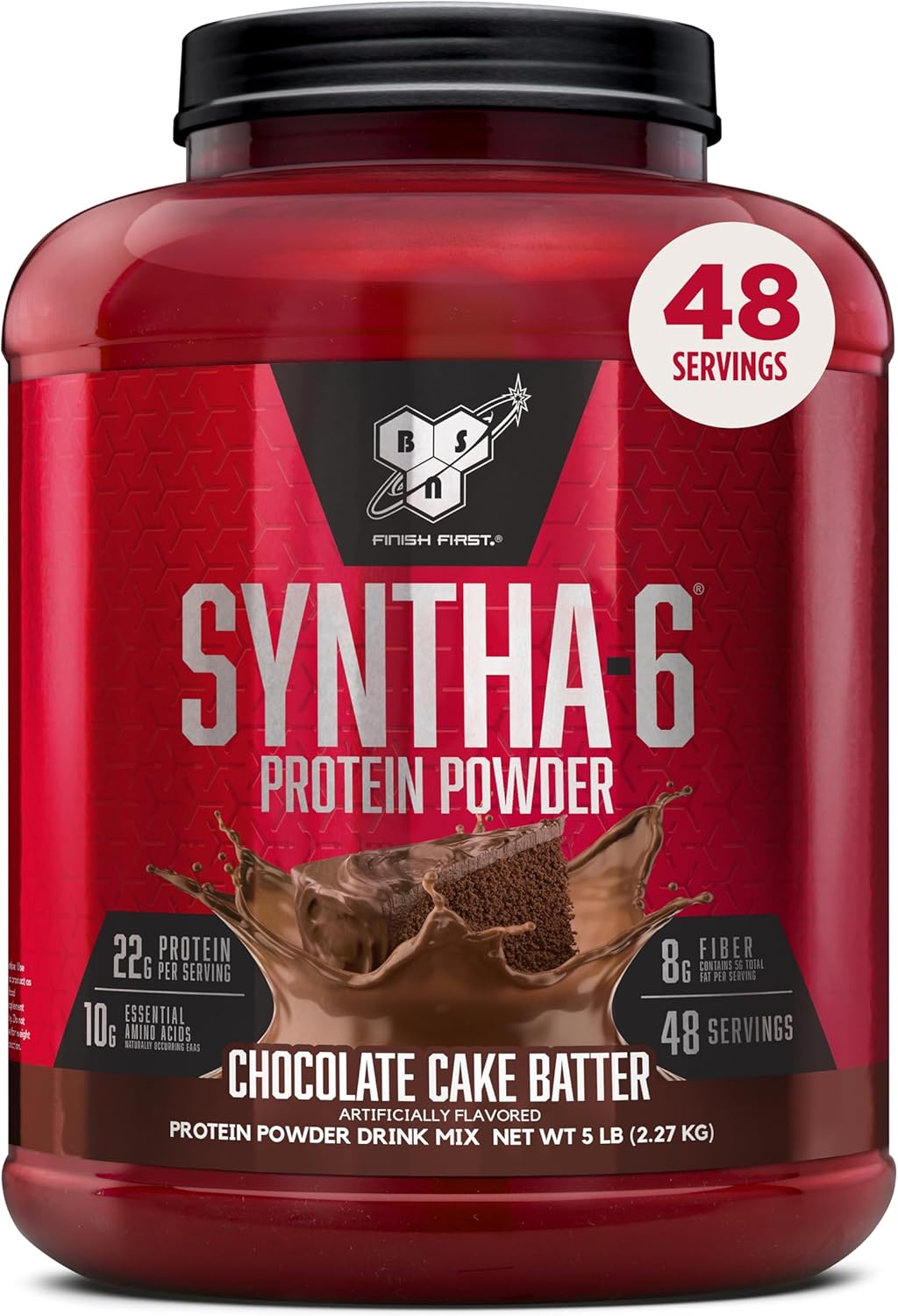 BSN SYNTHA-6 Whey Protein Powder, Micellar Casein, Milk Protein Isolate Powder,