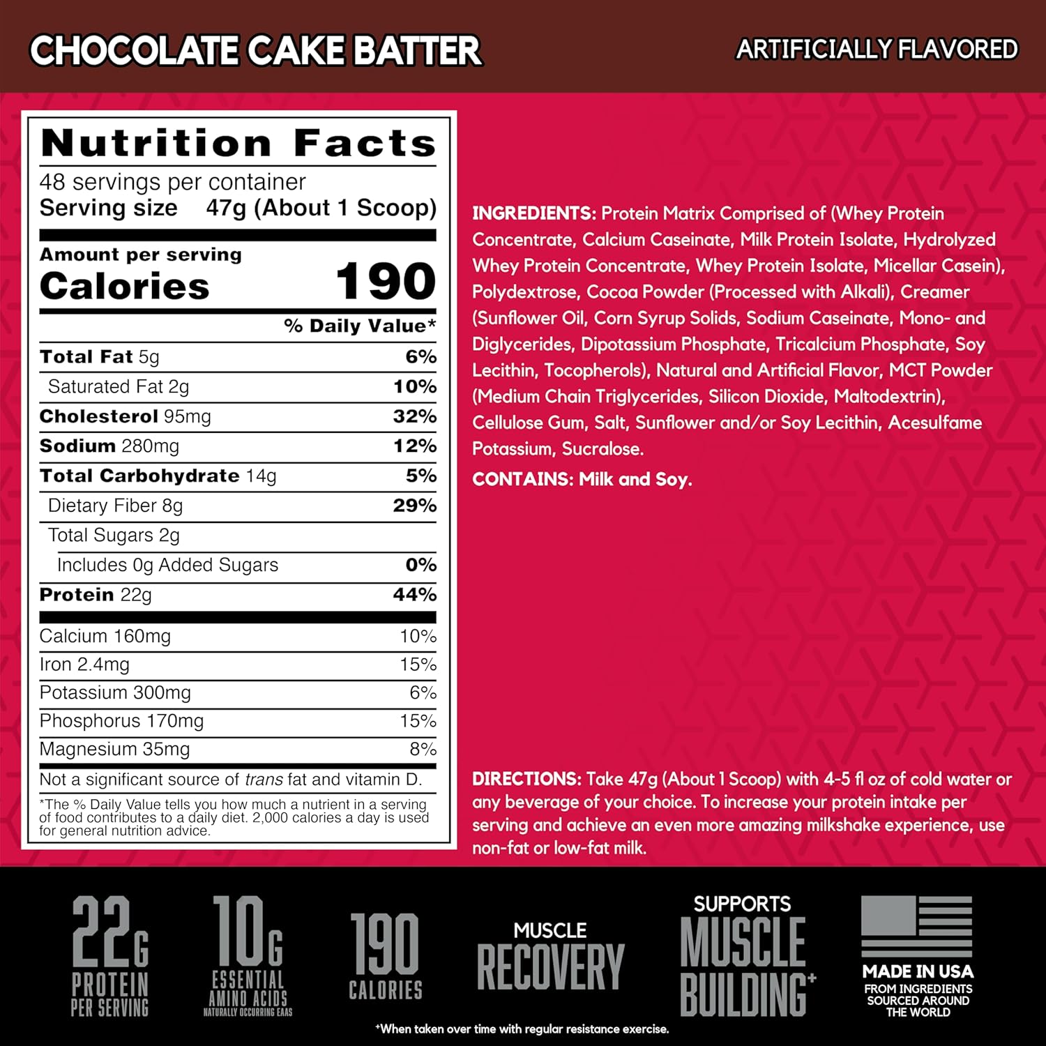 BSN SYNTHA-6 Whey Protein Powder, Micellar Casein, Milk Protein Isolate Powder, - View 3