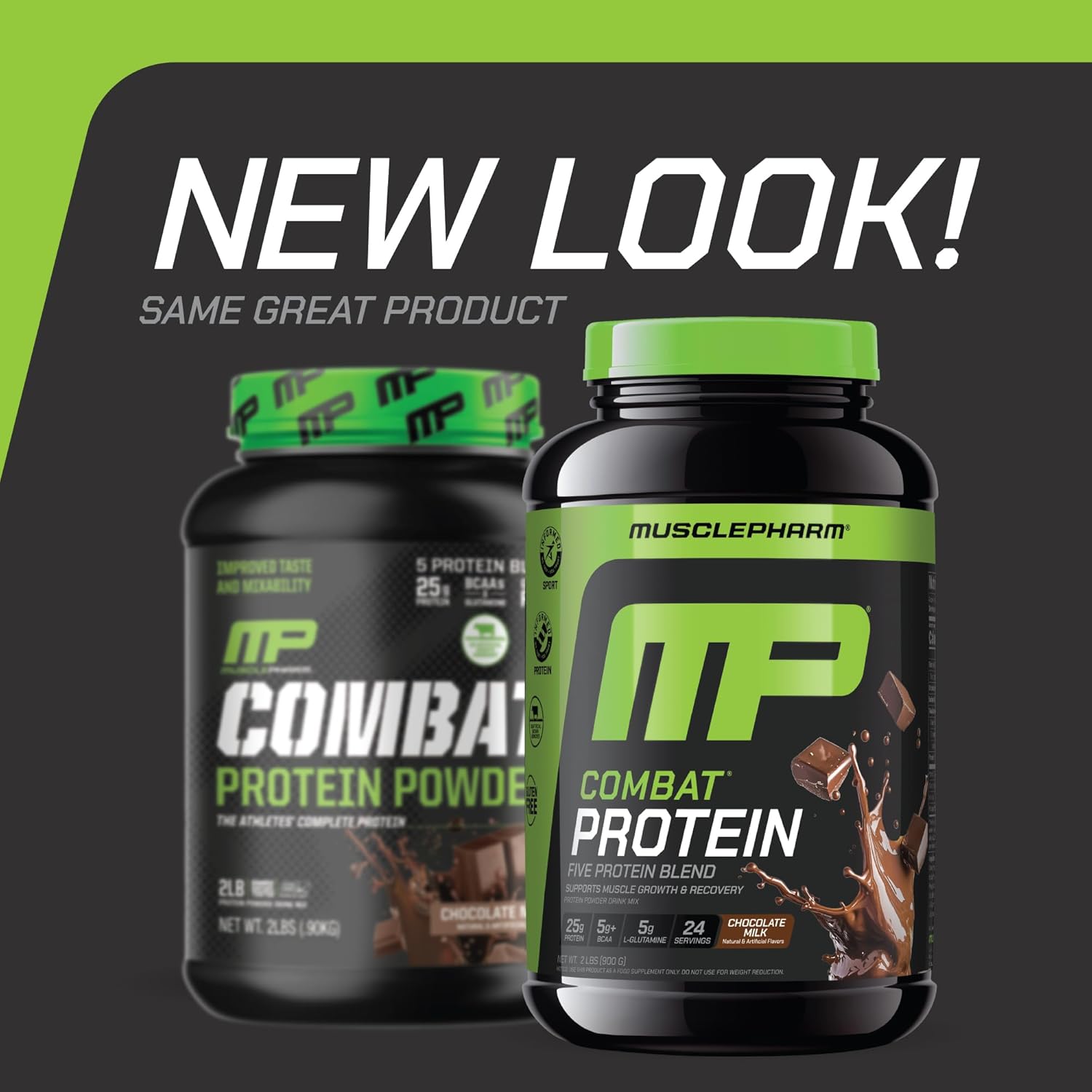 Muscle Pharm Combat Protein Powder, Chocolate Milk Flavor, Fuels Muscles for - View 2