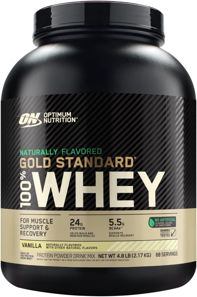 Optimum Nutrition Gold Standard 100% Whey Naturally Flavored Protein Powder 4.8