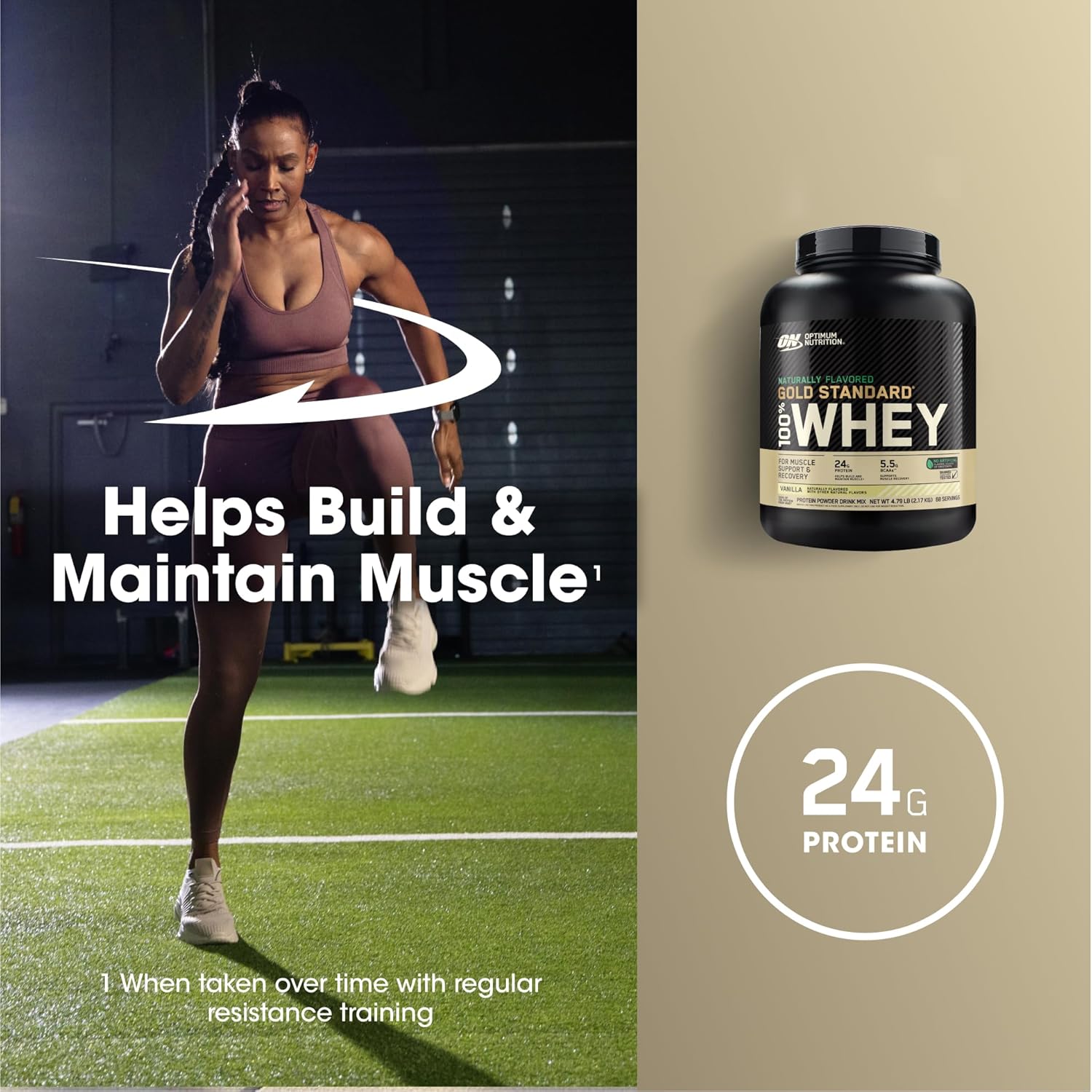 Optimum Nutrition Gold Standard 100% Whey Naturally Flavored Protein Powder 4.8 - View 5