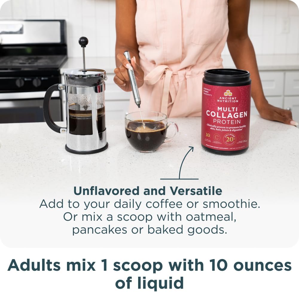 Ancient Nutrition Collagen Peptides Powder, Multi Collagen Protein, Women & - View 6