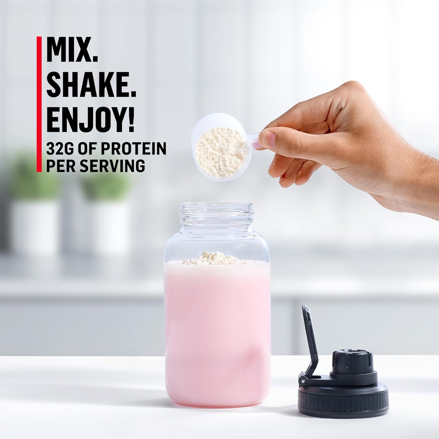 Muscle Milk Genuine Protein Powder, Strawberries ‘N Crème, 1.93 Pounds, 13 - View 4