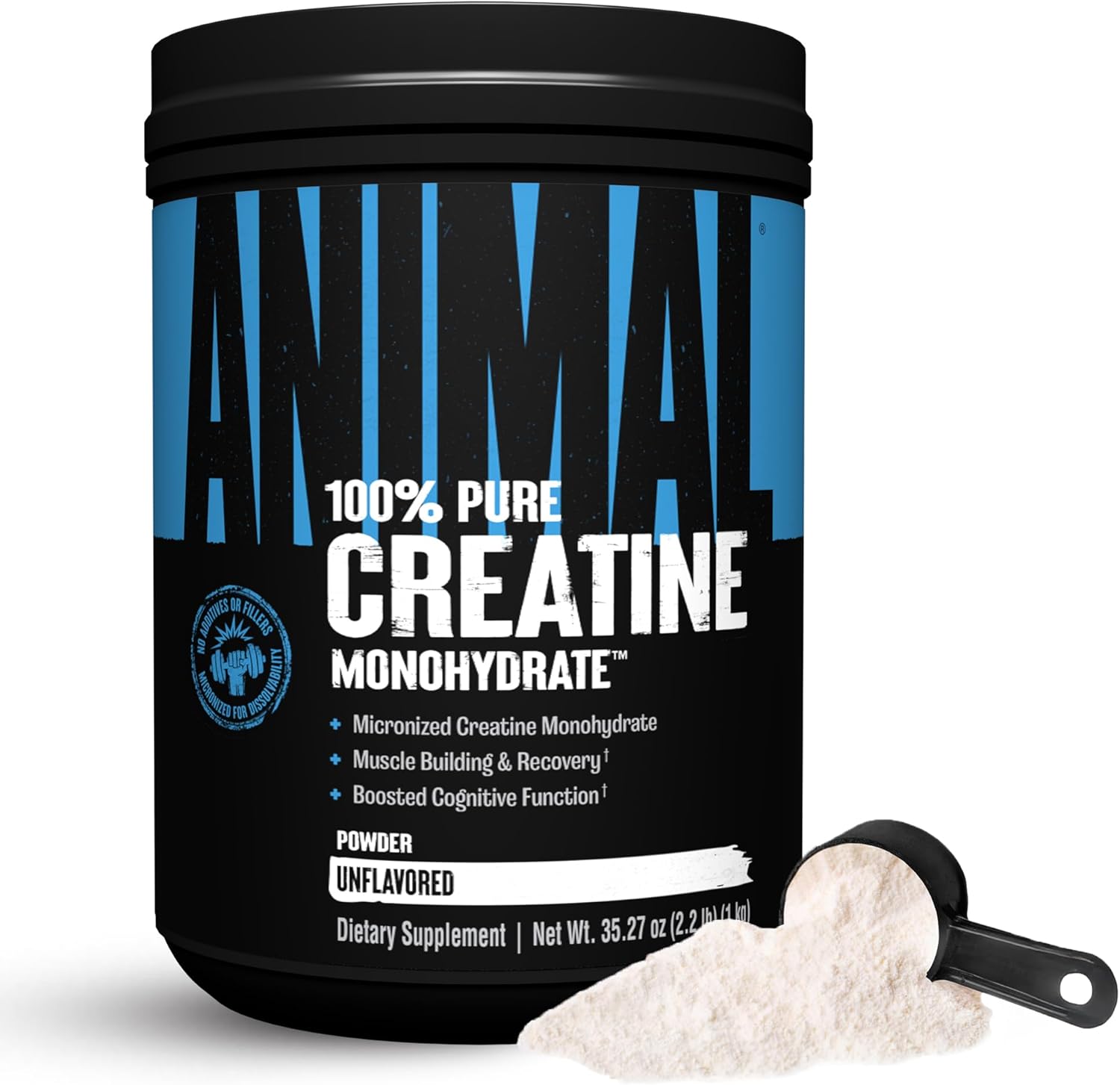 Animal Creatine Monohydrate Powder - Micronized Creatine for Women and Men,