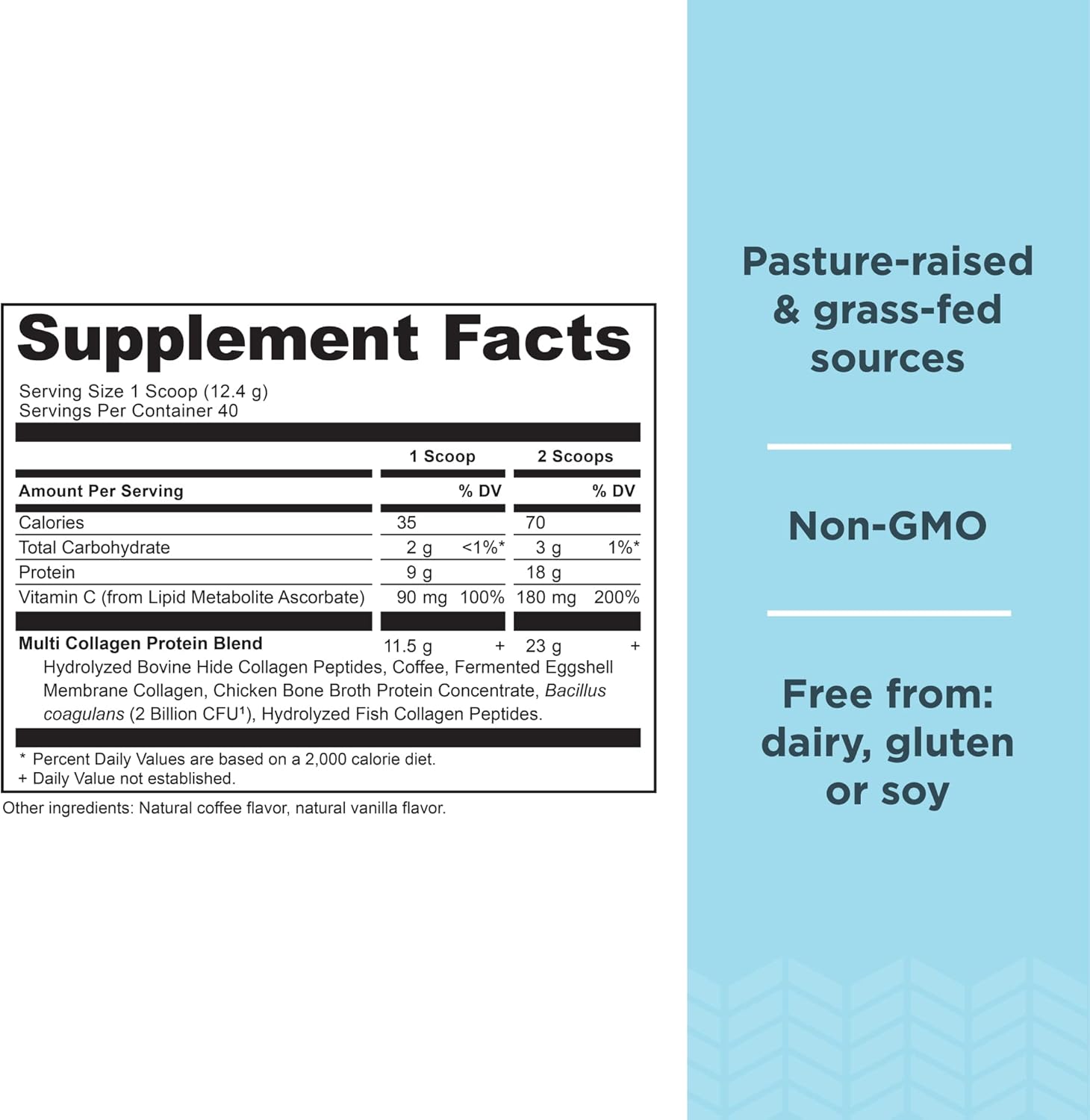 Ancient Nutrition Hydrolyzed Collagen Peptides Powder, Cold Brew Multi Collagen - View 2