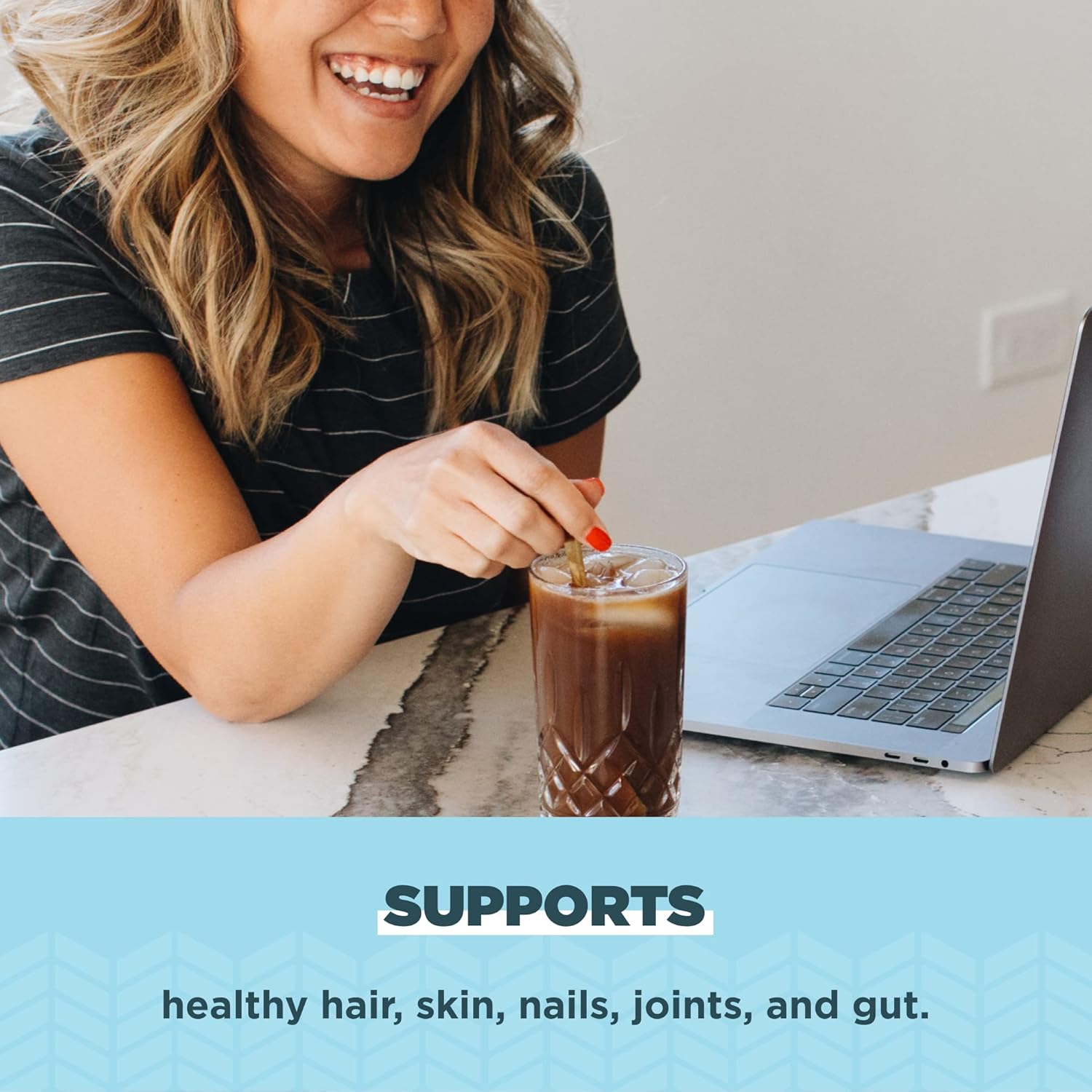 Ancient Nutrition Hydrolyzed Collagen Peptides Powder, Cold Brew Multi Collagen - View 5