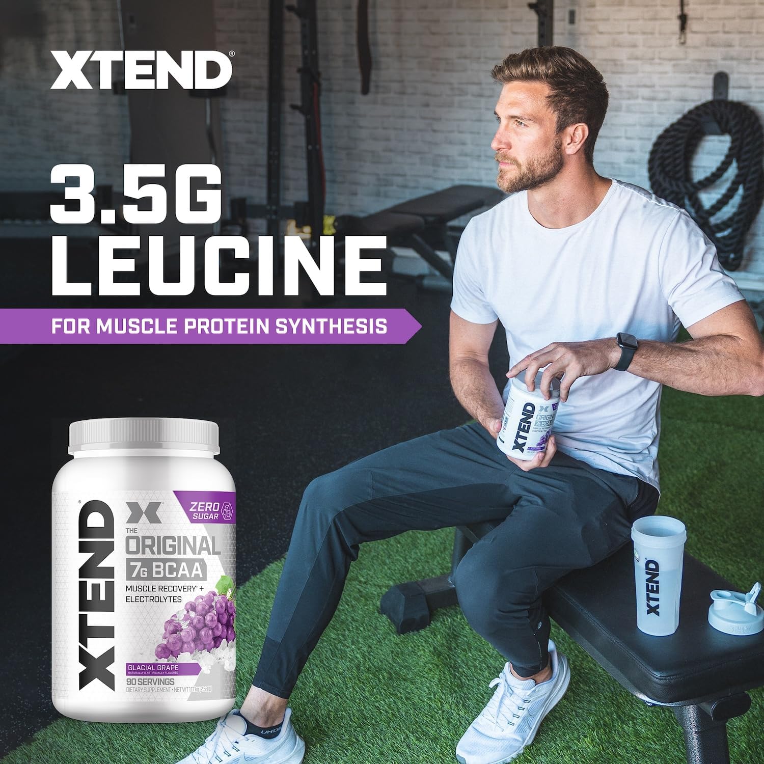Xtend Original BCAA Powder, 7g BCAAs and 2.5g L-Glutamine for Muscle Recovery - View 4