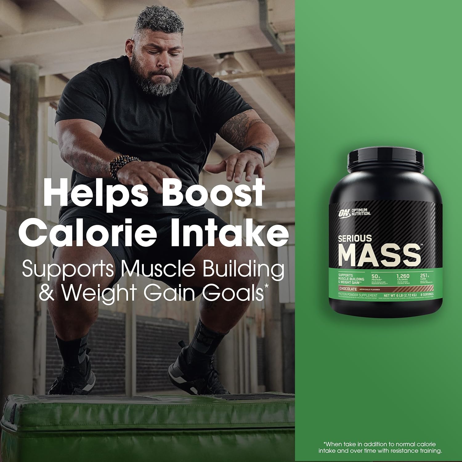 Optimum Nutrition Serious Mass, Weight Gainer Protein Powder, Mass Gainer, - View 2