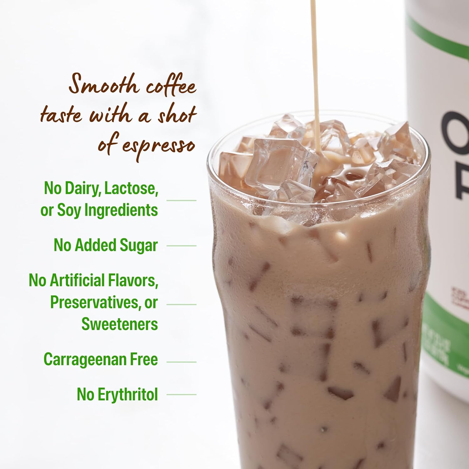 Orgain Organic Vegan Protein Powder, Iced Coffee - 21g Plant Protein, 60mg of - View 5