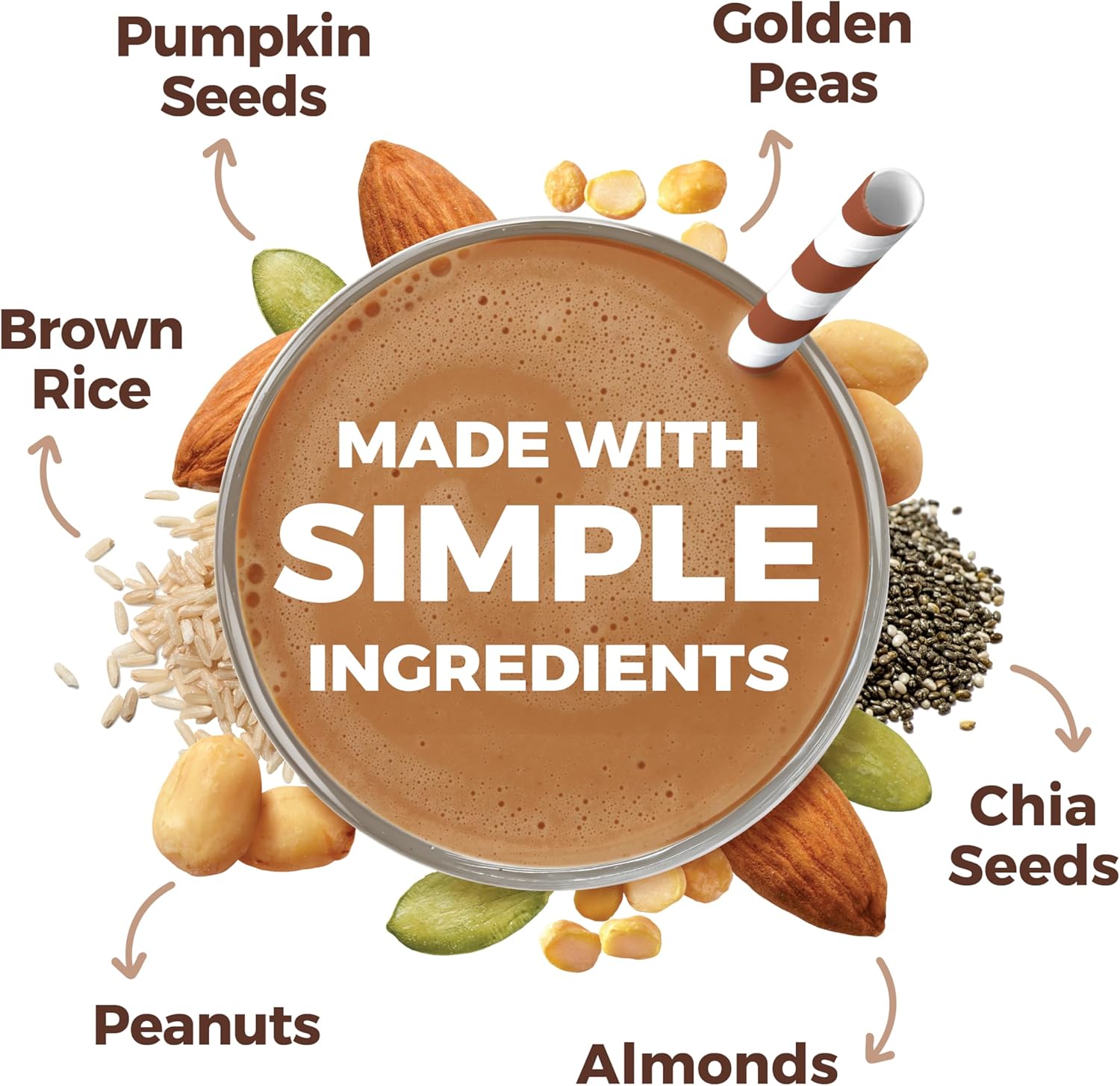 Orgain Organic Simple Vegan Protein Powder, Chocolate - 20g Plant Based - View 5