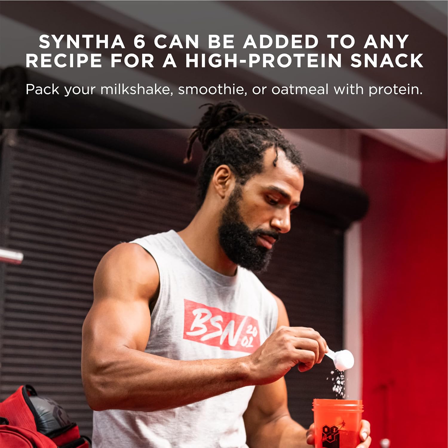 BSN SYNTHA-6 Whey Protein Powder with Micellar Casein, Milk Isolate, Strawberry - View 6