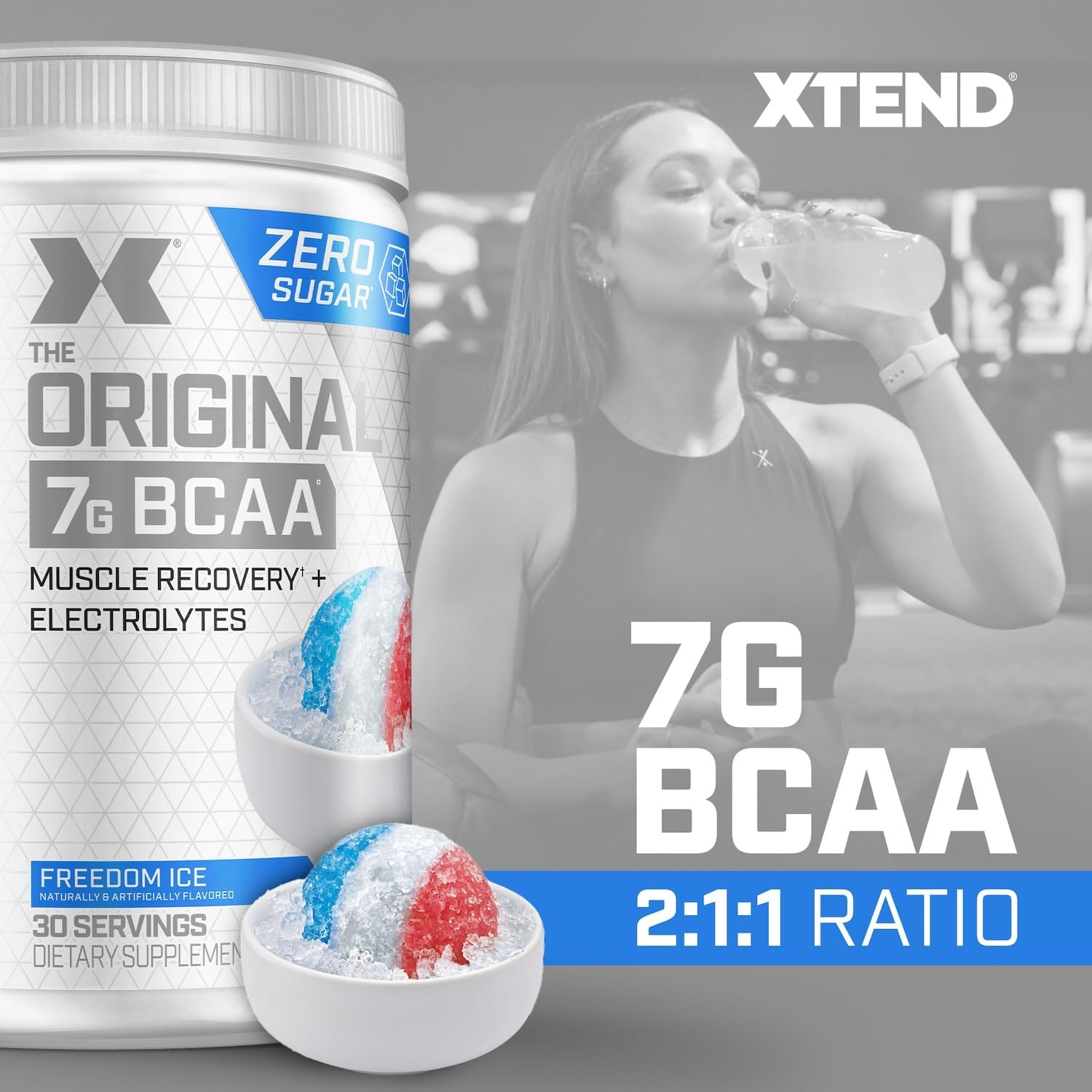 Xtend Original BCAA Powder, 7g BCAAs and 2.5g L-Glutamine for Muscle Recovery - View 3