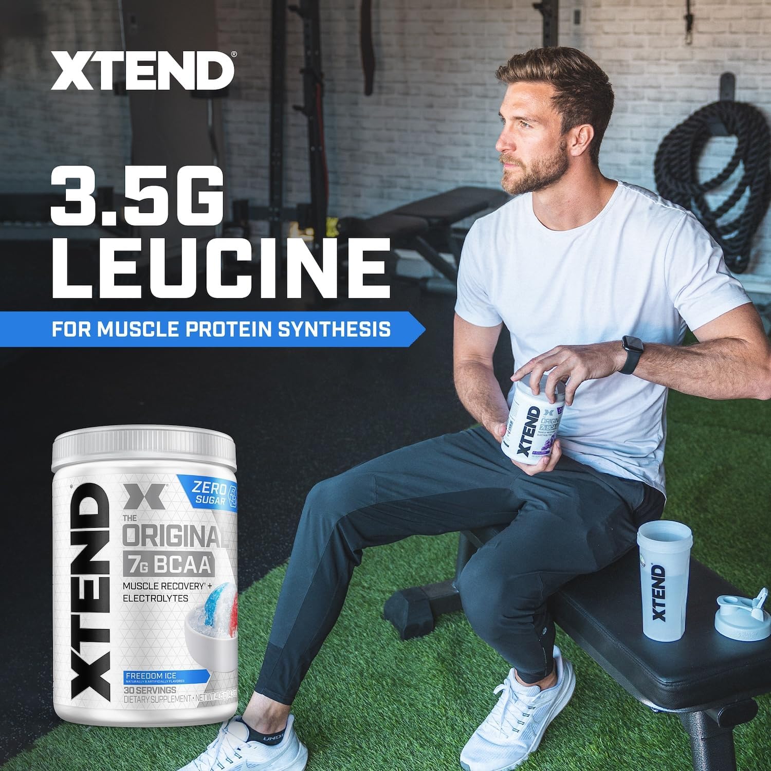 Xtend Original BCAA Powder, 7g BCAAs and 2.5g L-Glutamine for Muscle Recovery - View 4
