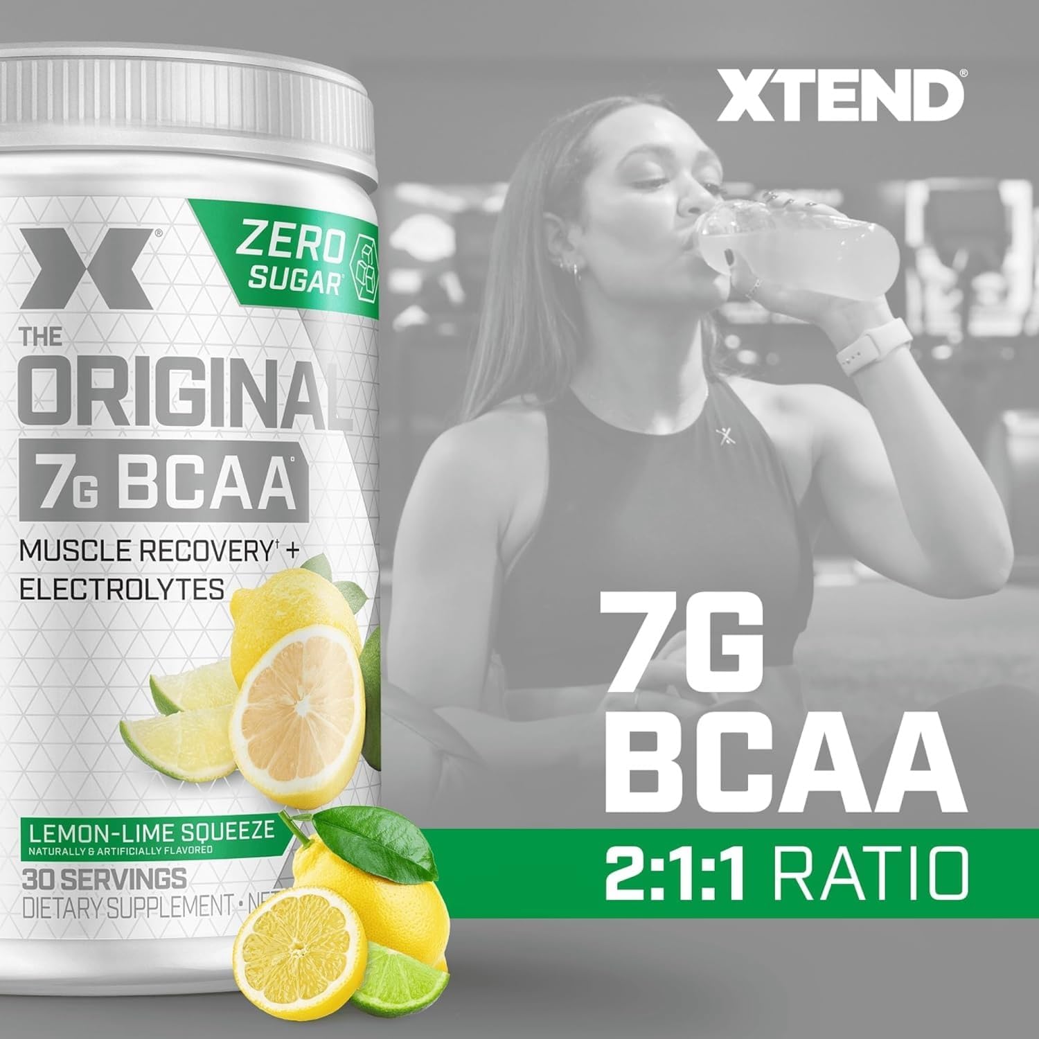 Xtend Original BCAA Powder, 7g BCAAs and 2.5g L-Glutamine for Muscle Recovery - View 3
