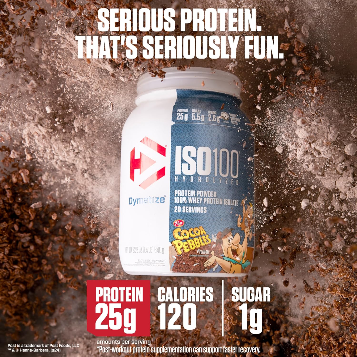 Dymatize x Cocoa Pebbles ISO100 Whey Protein Powder Isolate, 25g of Protein, - View 2
