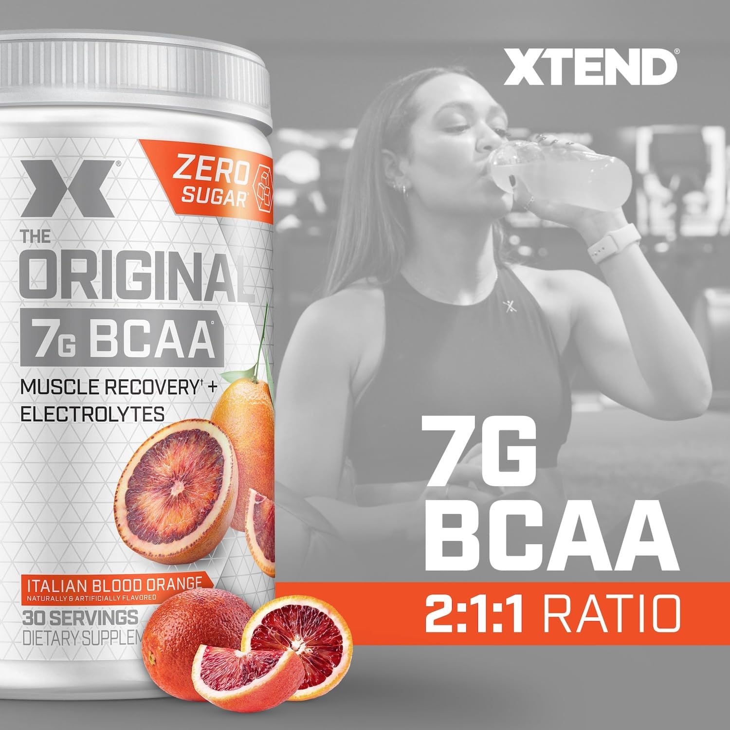 Xtend Original BCAA Powder, 7g BCAAs and 2.5g L-Glutamine for Muscle Recovery - View 2