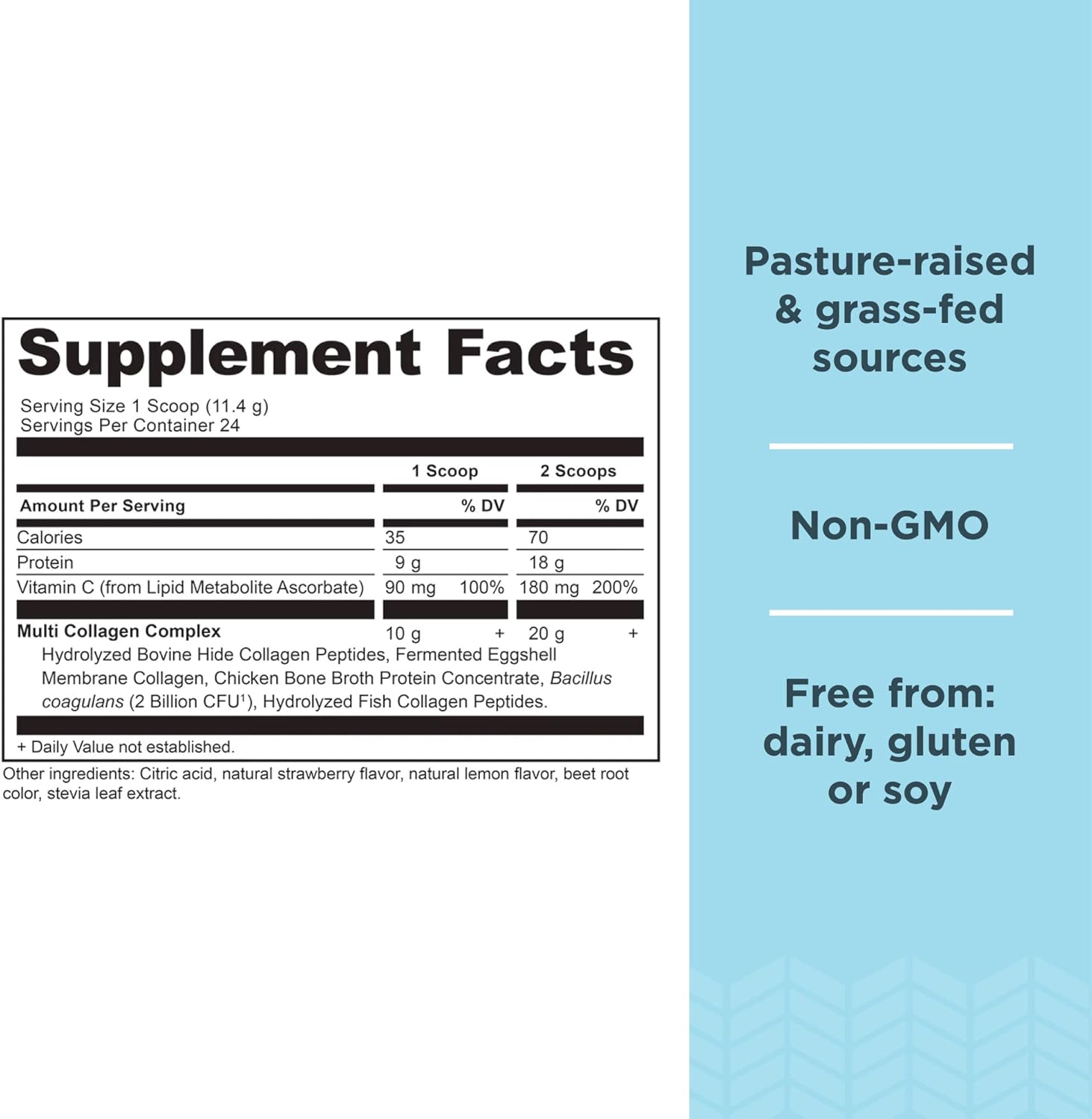Ancient Nutrition Collagen Peptides Powder, Multi Collagen Protein, Women & - View 2