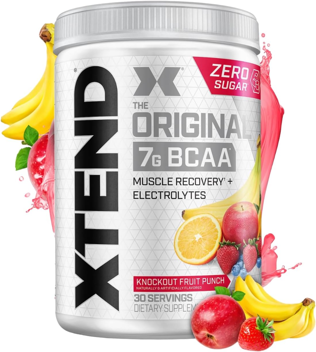 Xtend Original BCAA Powder, 7g BCAAs and 2.5g L-Glutamine for Muscle Recovery