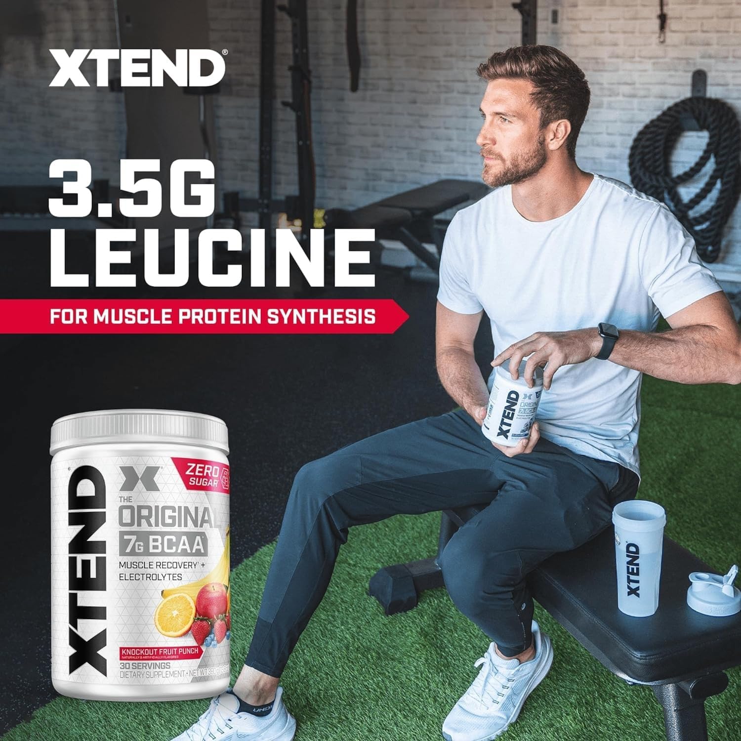 Xtend Original BCAA Powder, 7g BCAAs and 2.5g L-Glutamine for Muscle Recovery - View 4