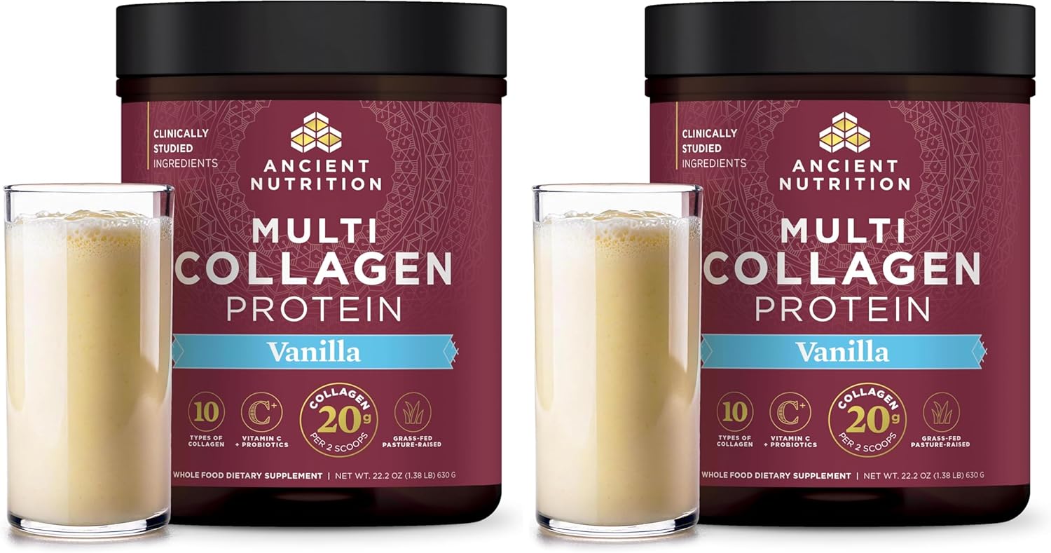 Ancient Nutrition Collagen Peptides Powder, Multi Collagen Protein, Women &