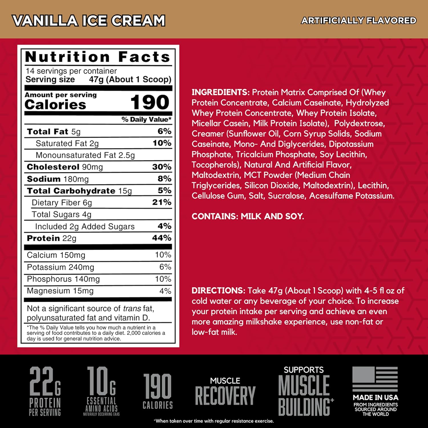 BSN SYNTHA-6 Premium Protein Powder with 6g of Fiber, Whey Isolate, Micellar - View 3