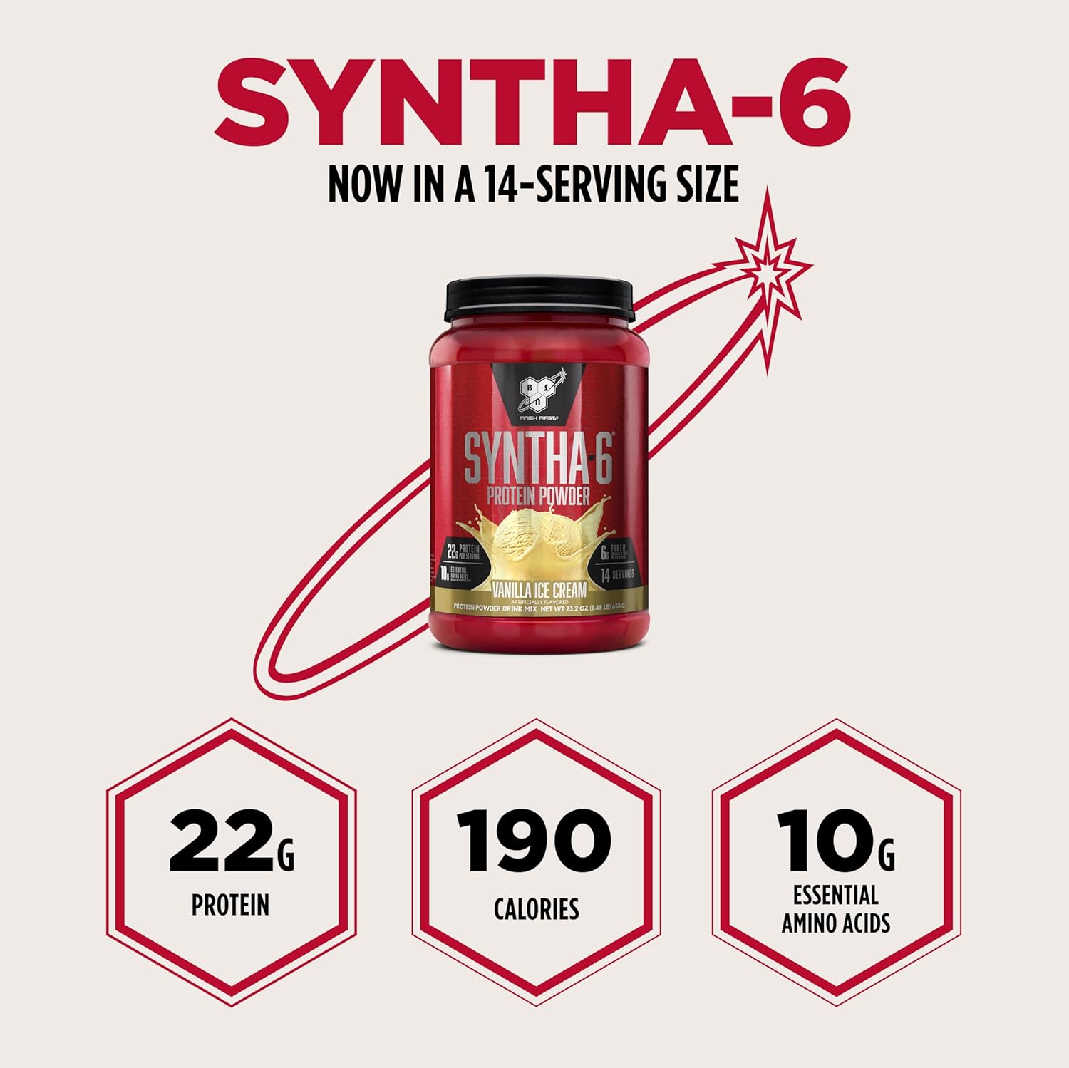 BSN SYNTHA-6 Premium Protein Powder with 6g of Fiber, Whey Isolate, Micellar - View 4