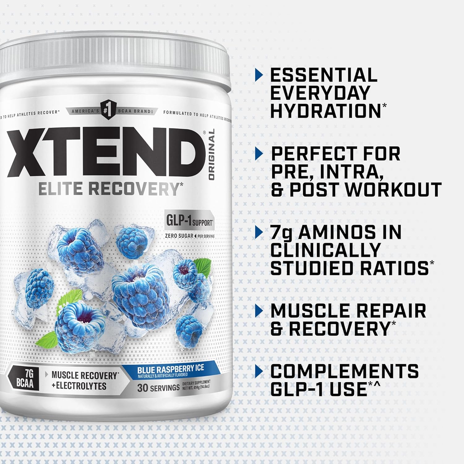 Xtend Original BCAA Powder, 7g BCAAs and 2.5g L-Glutamine for Muscle Recovery - View 4