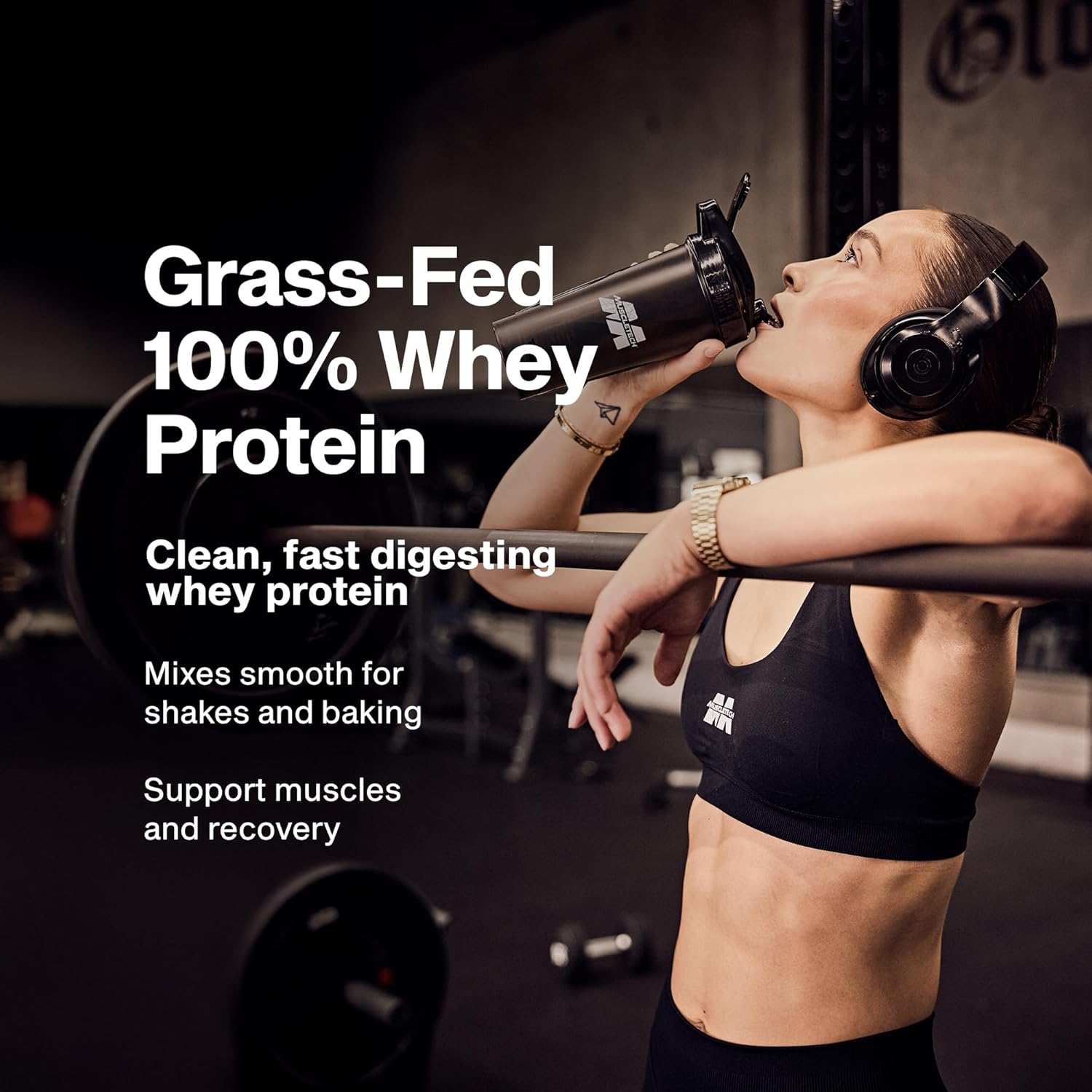 Muscletech Grass-Fed Whey Protein Powder (Triple Chocolate, 1.8LB) - Whey - View 2