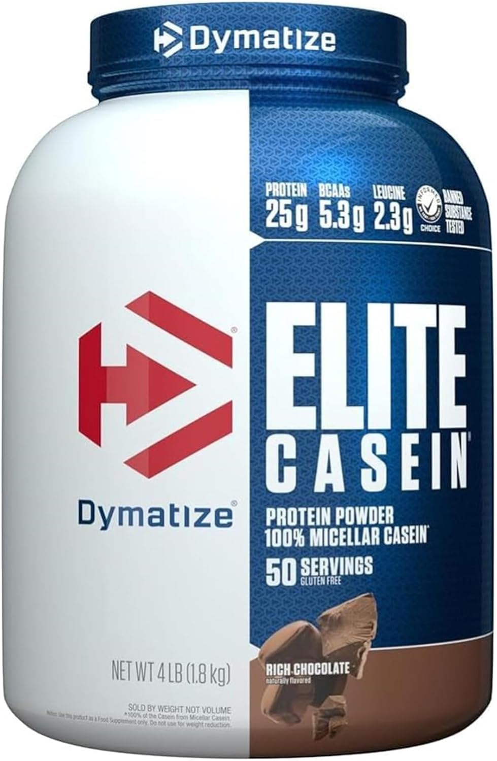 Dymatize Elite Casein Protein Powder, Chocolate, 100% Micellar Casein, 25g - View 4