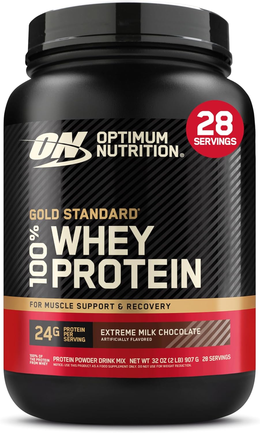 Optimum Nutrition Gold Standard 100% Whey Protein Powder, Extreme Milk