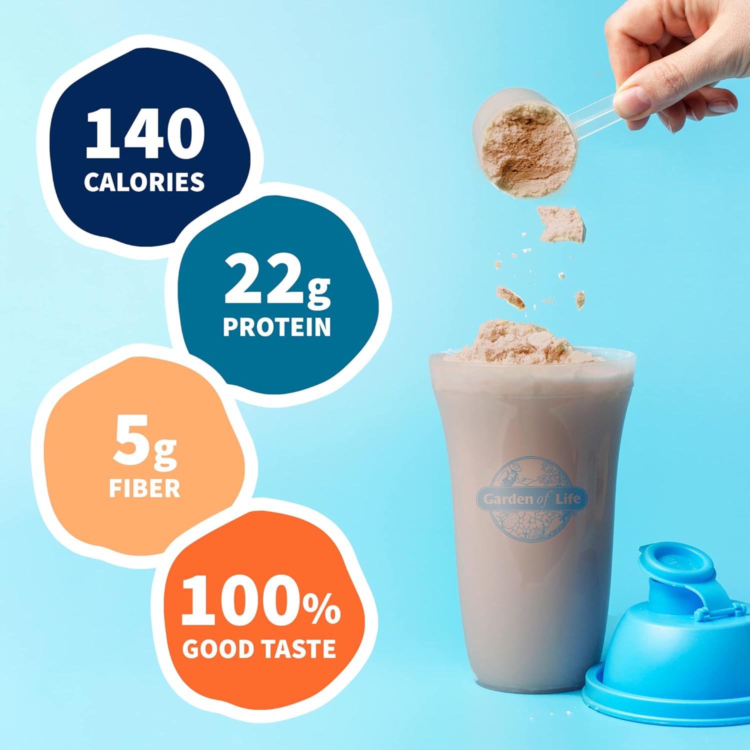 Garden of Life Protein Powder, Vegan Protein Powder, BCAA, Probiotics & - View 3