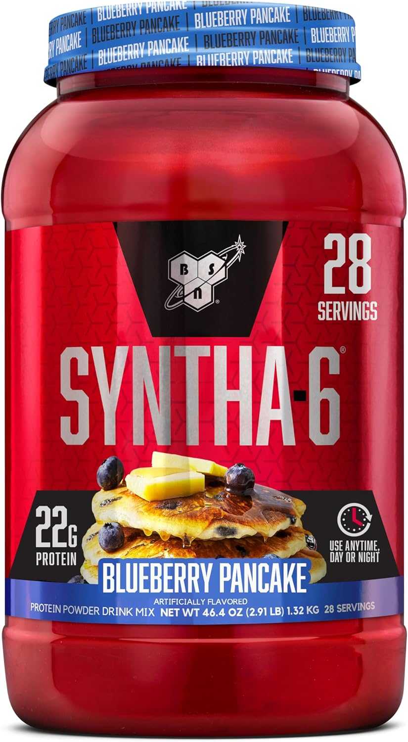 BSN SYNTHA-6 Premium Protein Powder with 6g of Fiber, Whey Protein, Micellar