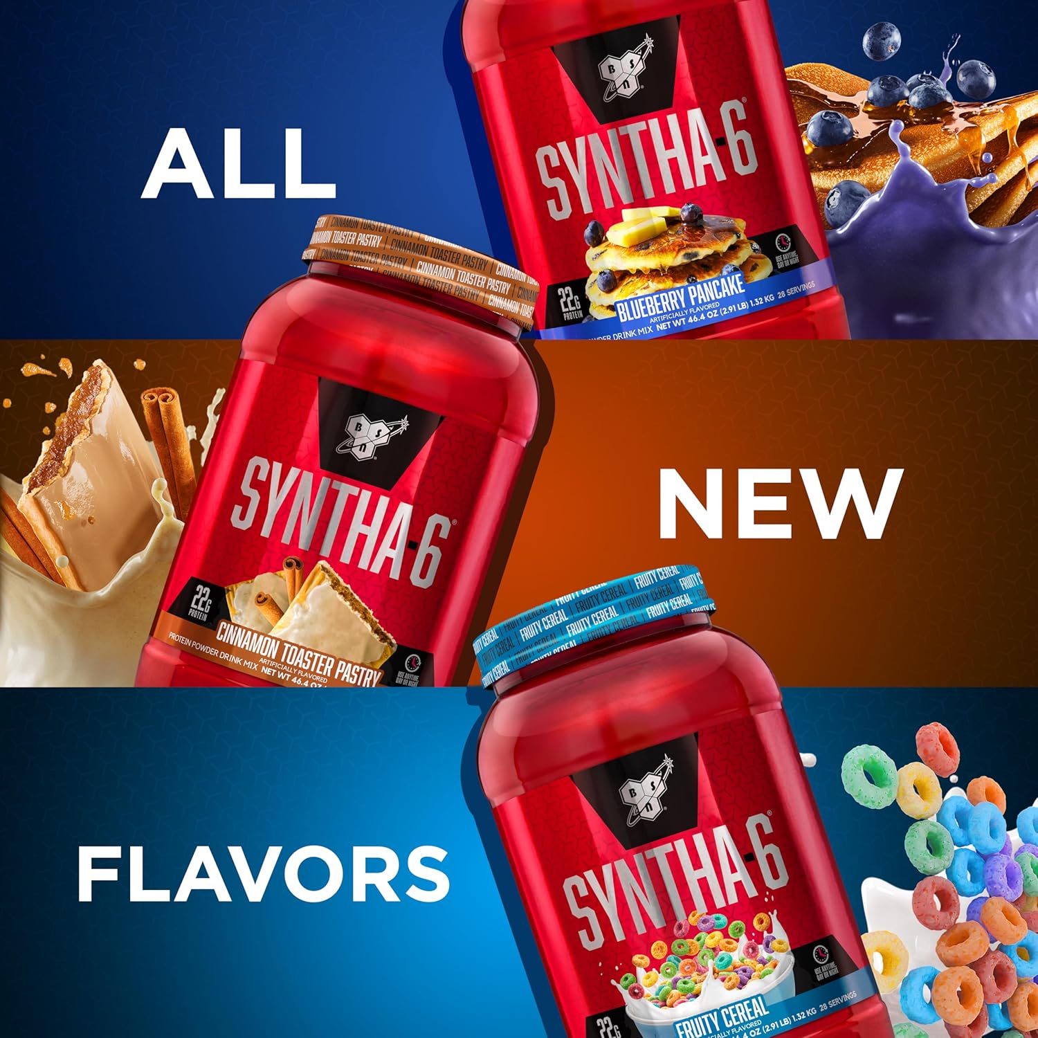 BSN SYNTHA-6 Premium Protein Powder with 6g of Fiber, Whey Protein, Micellar - View 6