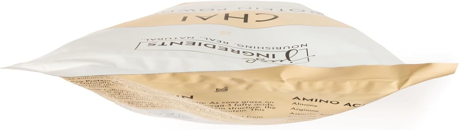 JUST INGREDIENTS Chai Protein Powder – 30-Serving Blend with 100% Grass-Fed - View 3