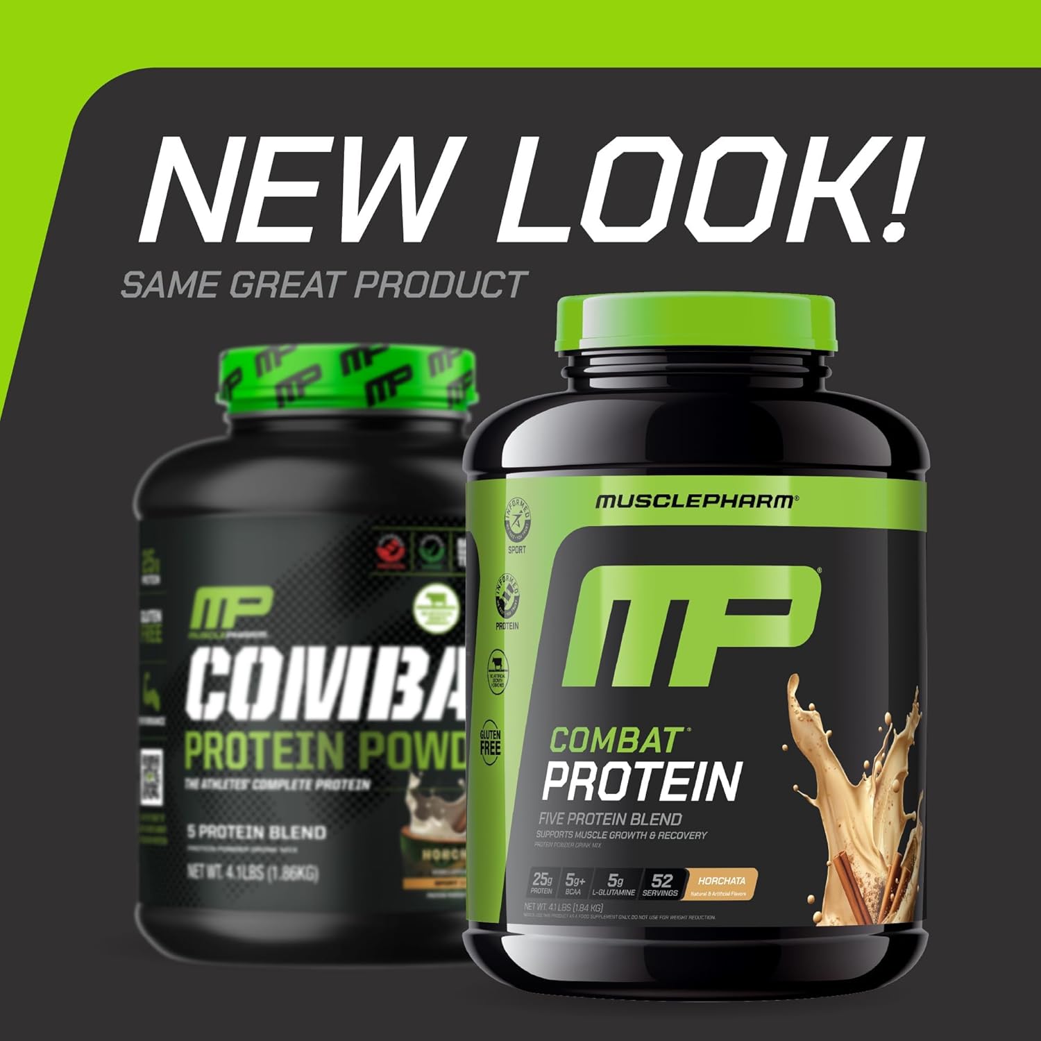 Muscle Pharm Combat Protein Powder, Horchata Flavor, Fuels Muscles for - View 2