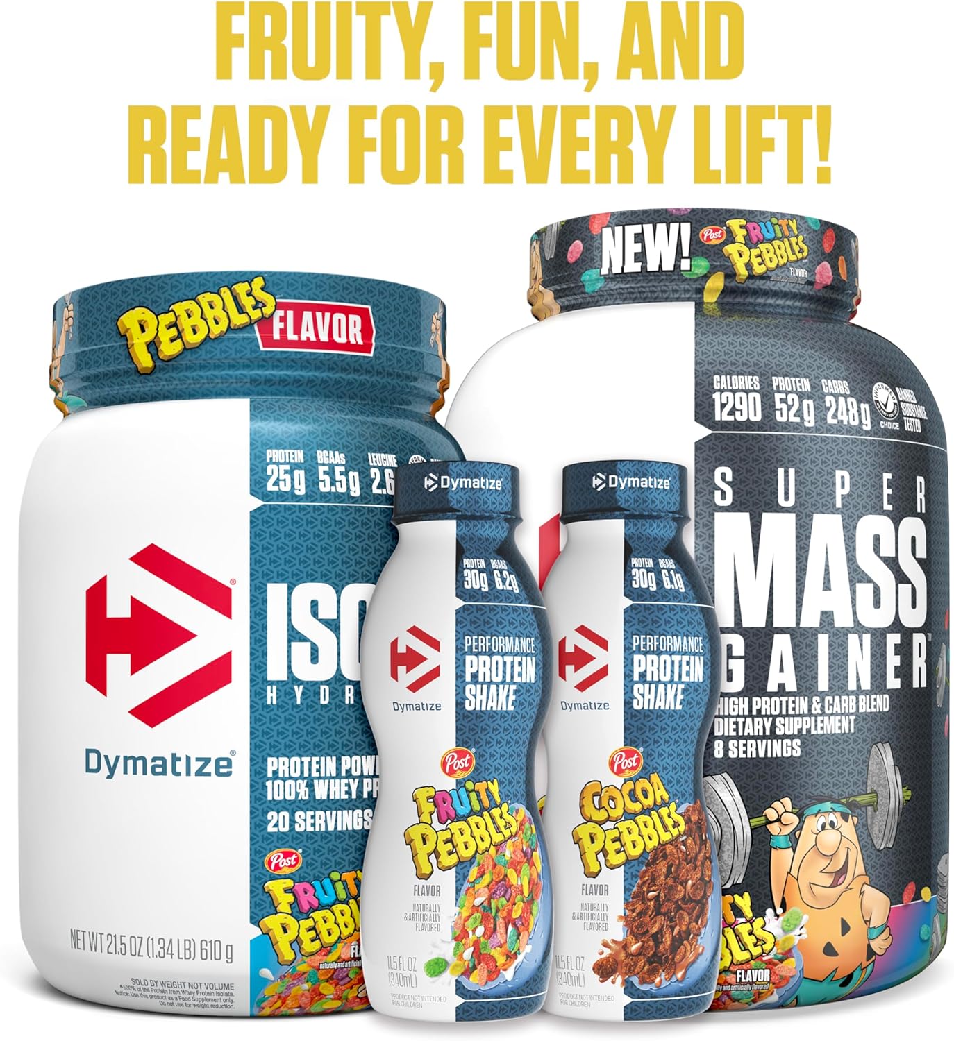 Dymatize x Fruity Pebbles ISO100 Whey Protein Powder Isolate, 25g of Protein, - View 5