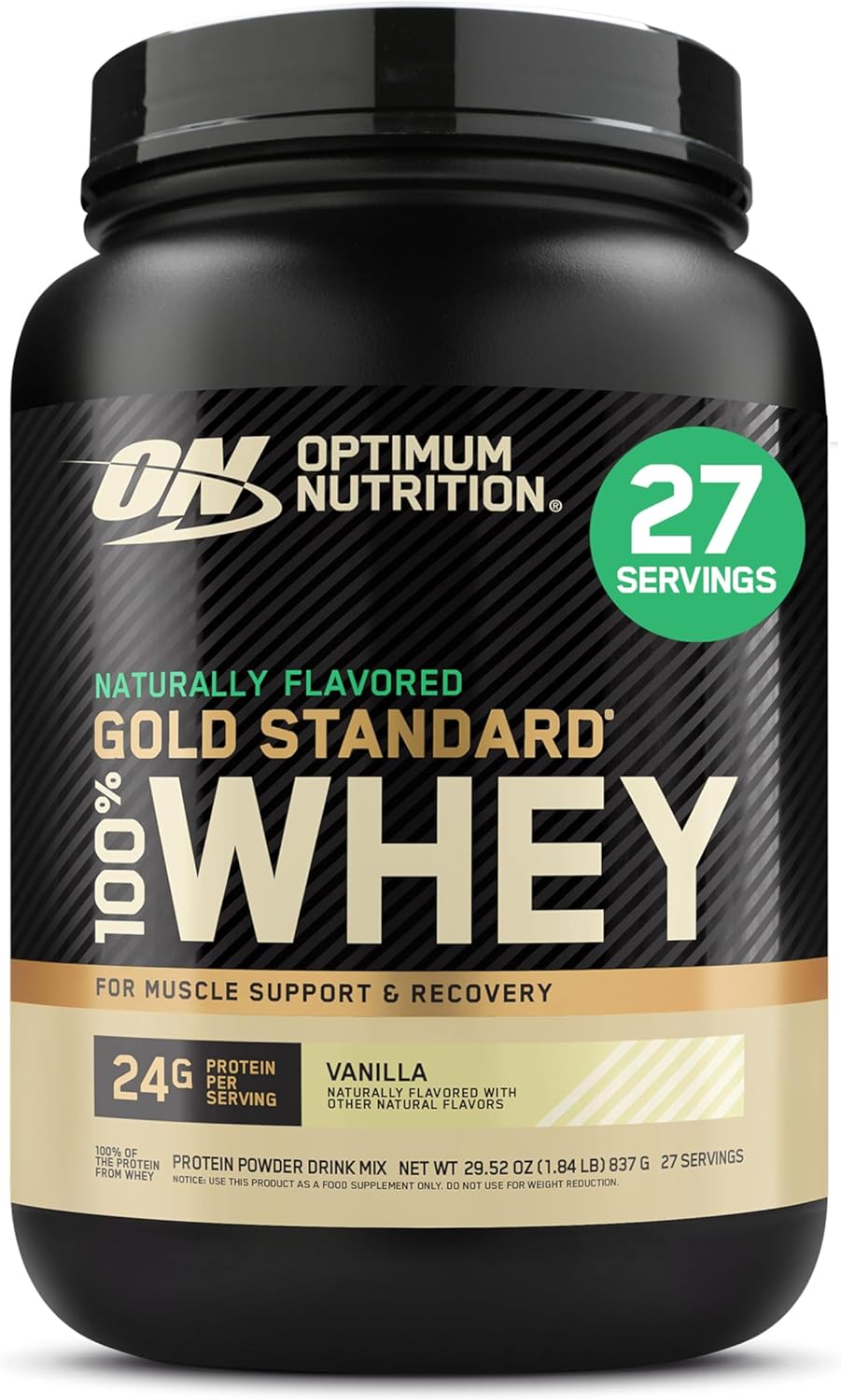 Optimum Nutrition Gold Standard 100% Whey Naturally Flavored Protein Powder,