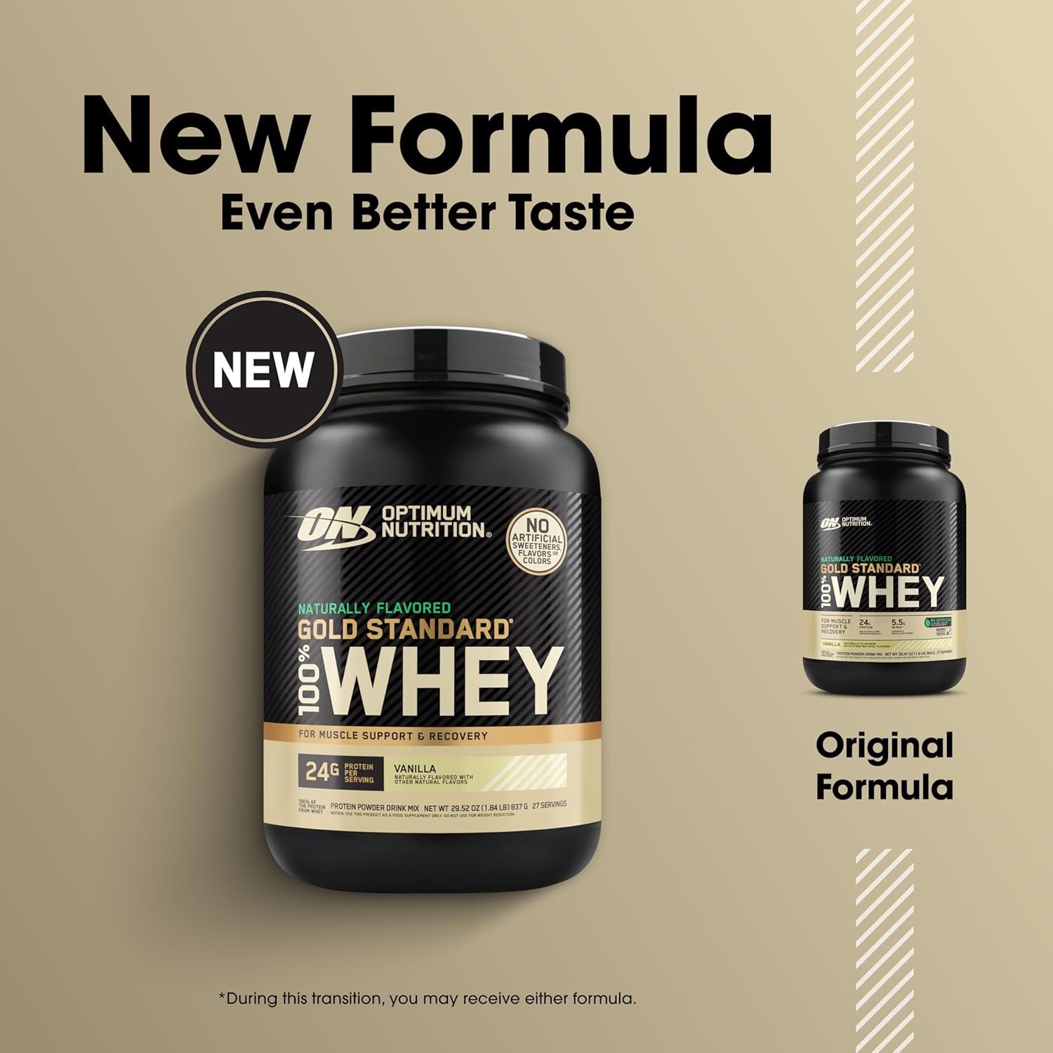 Optimum Nutrition Gold Standard 100% Whey Naturally Flavored Protein Powder, - View 4