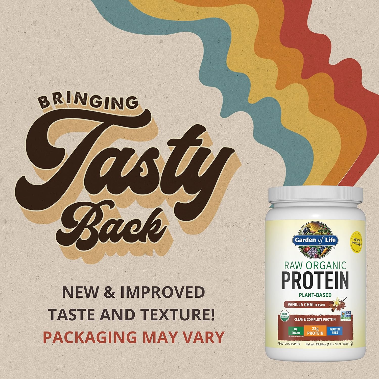 Garden of Life Organic Vegan Protein Powder, Plant Based & BCAAs, Organic - View 2
