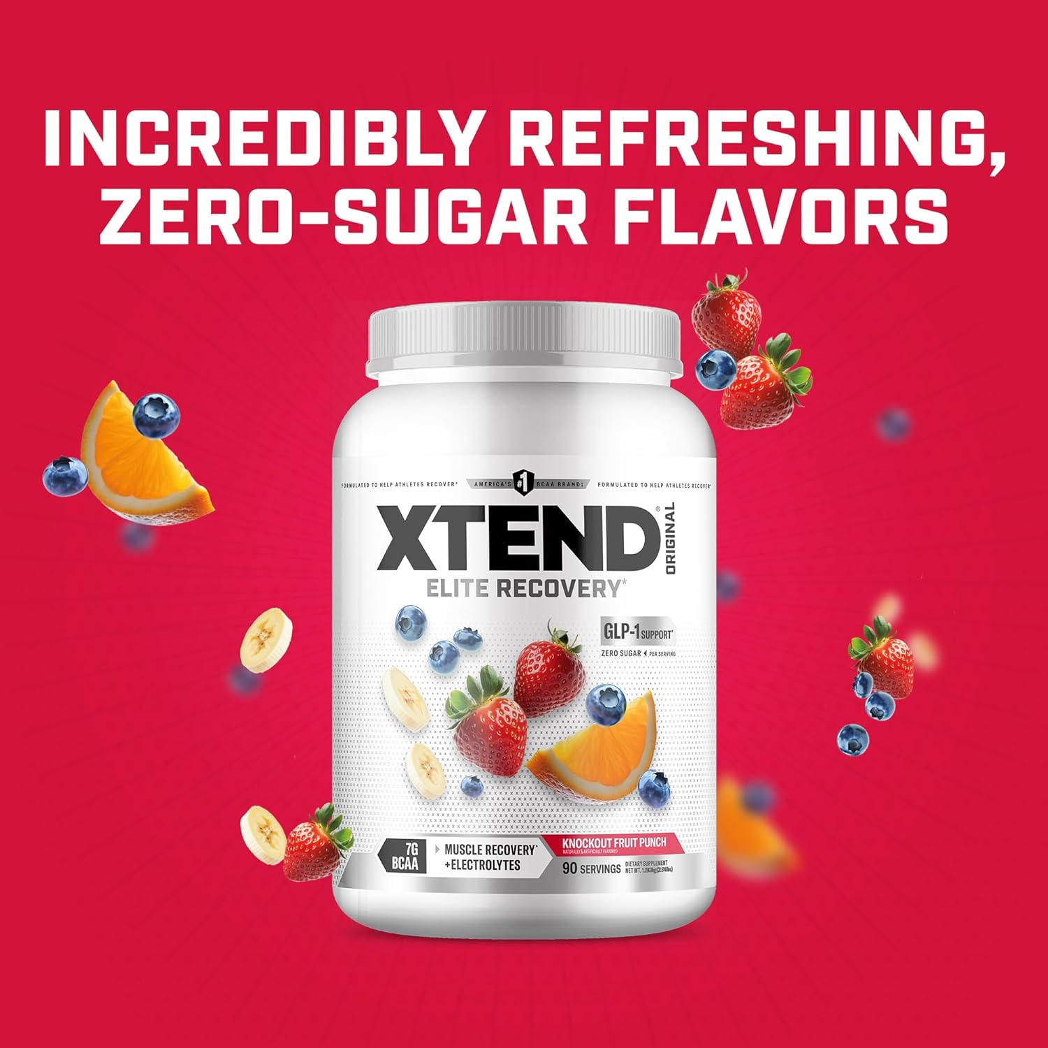 XTEND Original BCAA Powder Knockout Fruit Punch | Sugar Free Post Workout - View 5