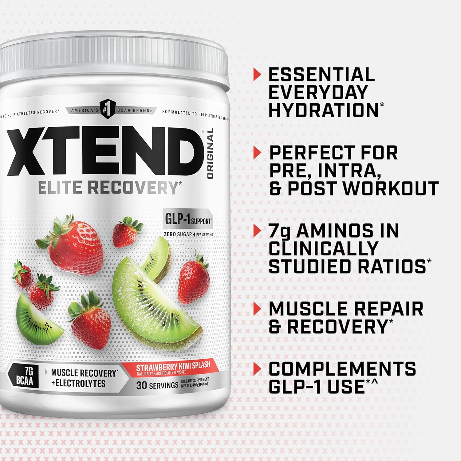 Xtend Original BCAA Powder, 7g BCAAs and 2.5g L-Glutamine for Muscle Recovery - View 4