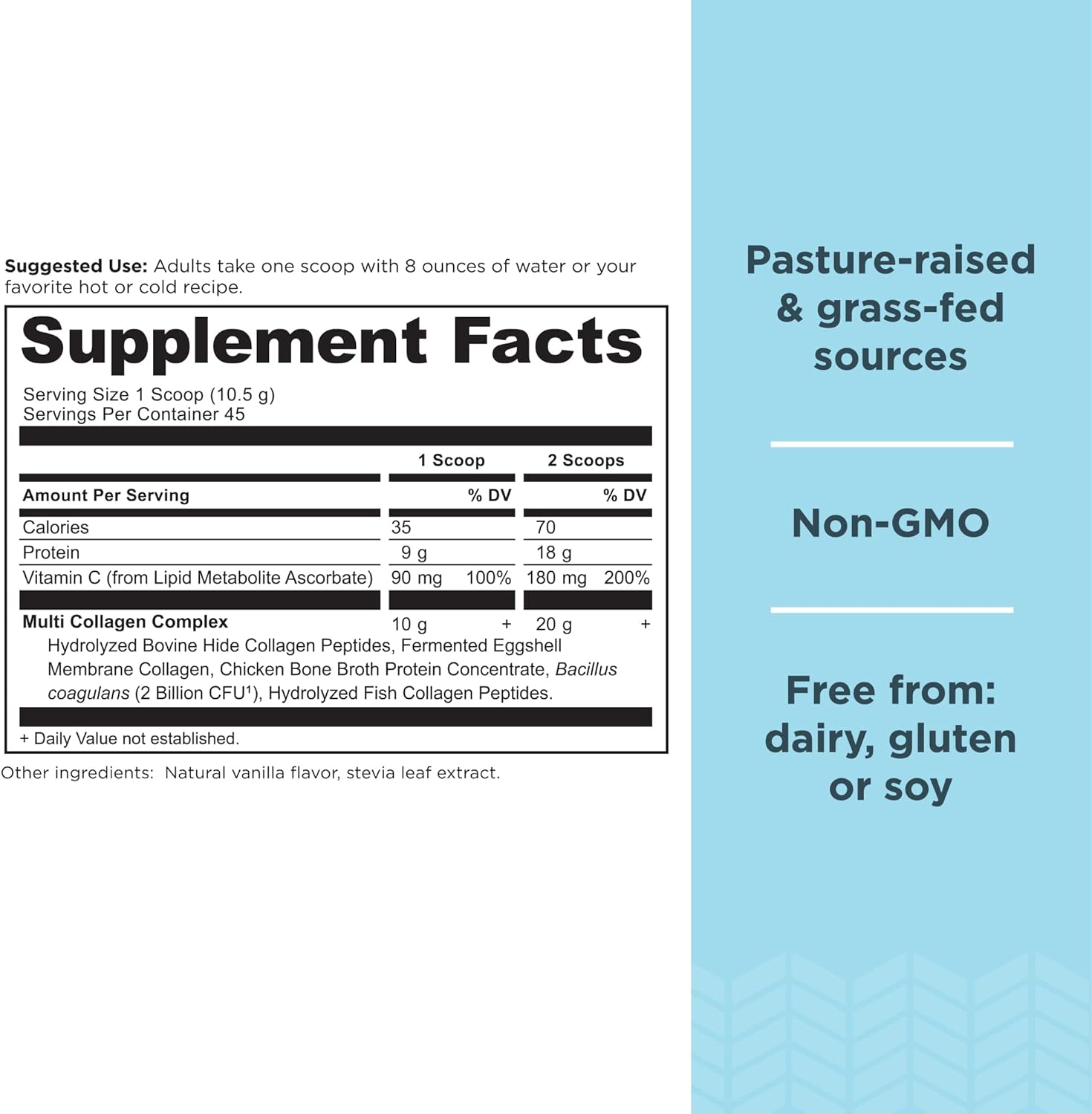 Ancient Nutrition Collagen Peptides Powder, Multi Collagen Protein, Women & - View 3
