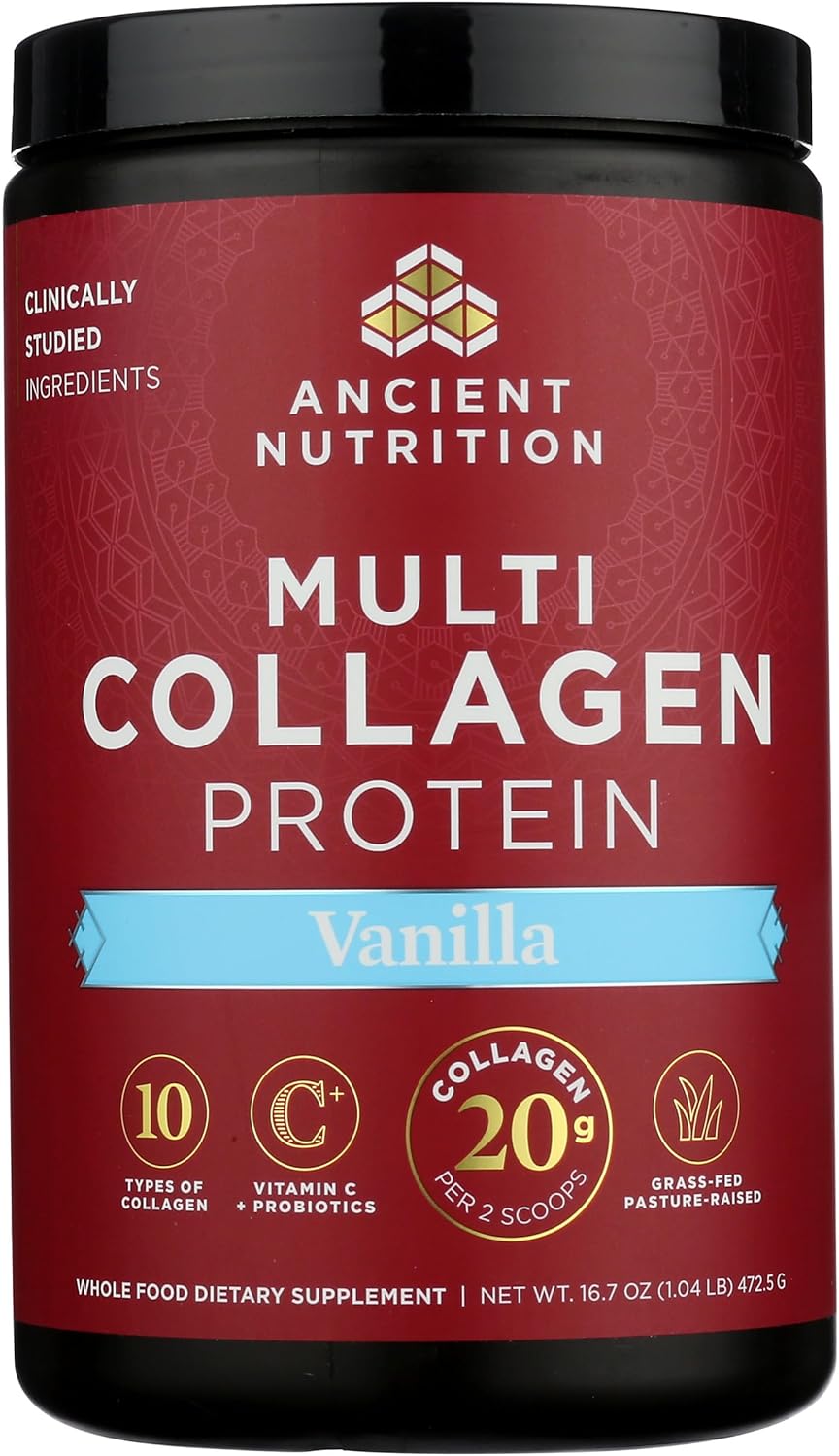 Ancient Nutrition Collagen Peptides Powder, Multi Collagen Protein, Women & - View 5